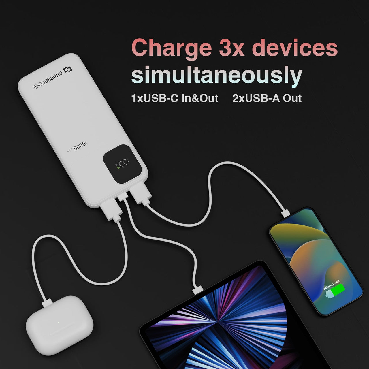 ChargeCore SafeCharge Max 10K - White 6