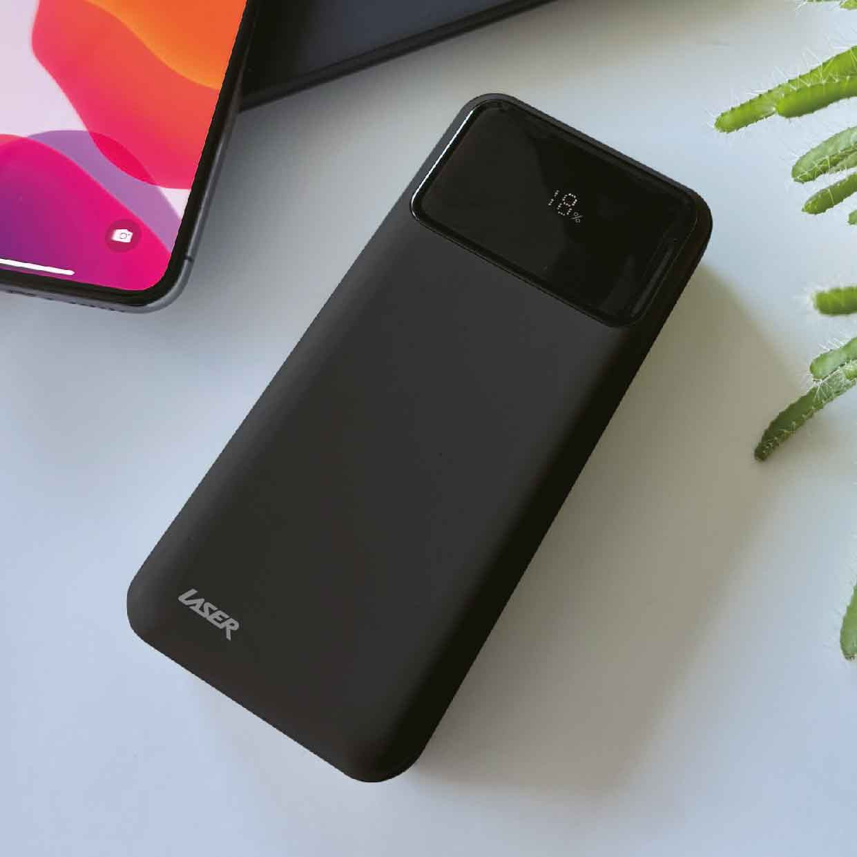 Laser 20000mAh Powerbank 18W PD with LED Black 3