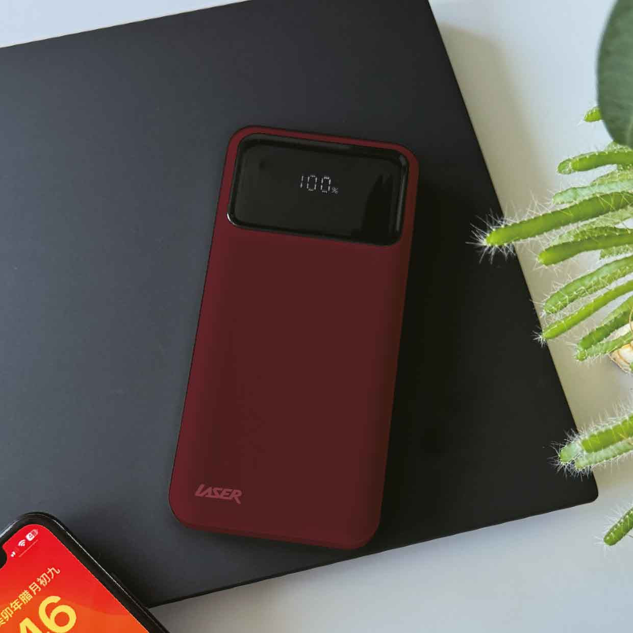 Laser 20000mAh Powerbank 18W PD with LED Red 3