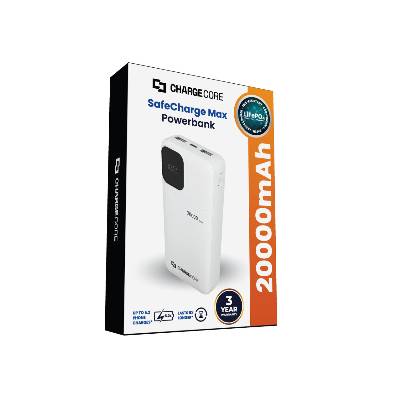 ChargeCore SafeCharge Max 20K - White 7