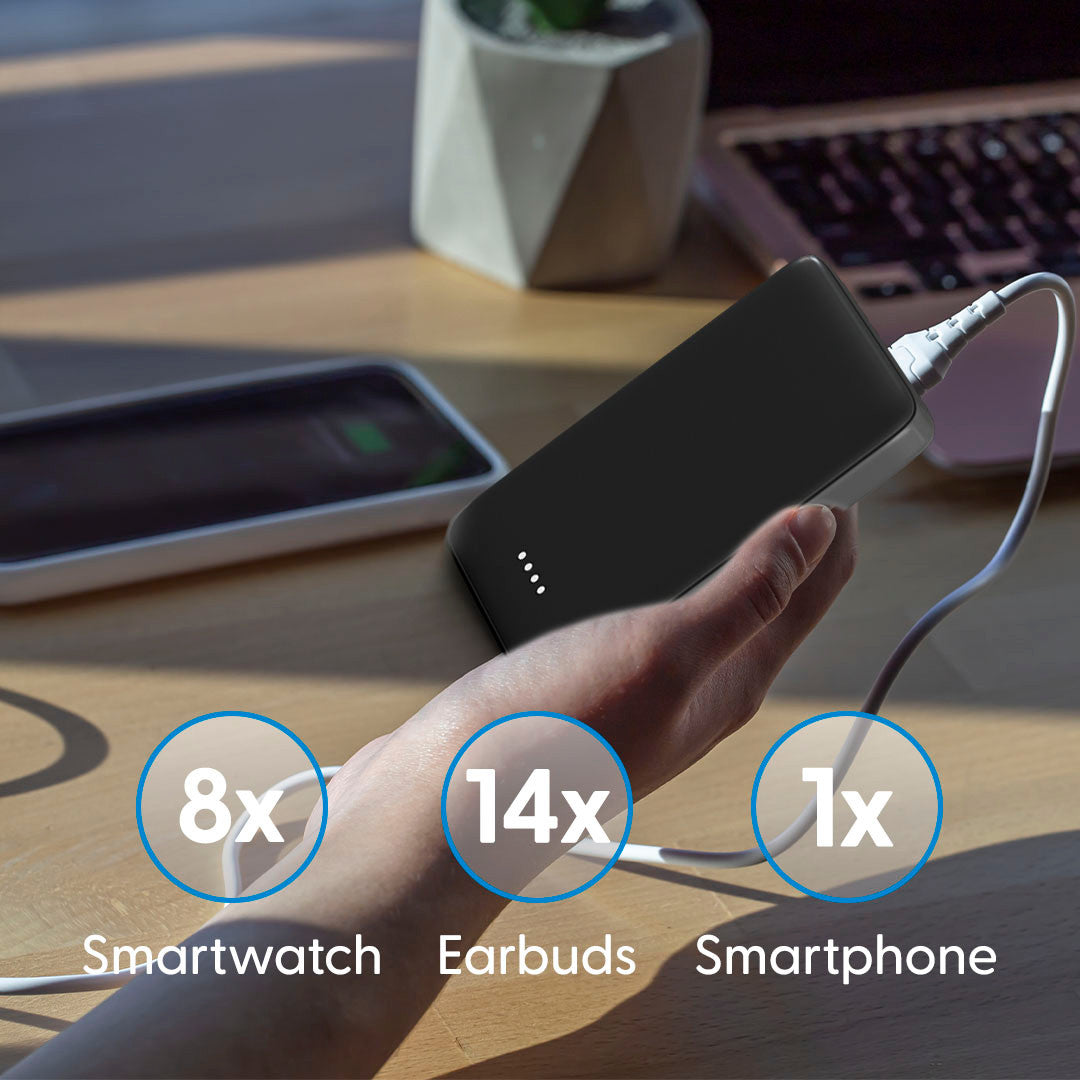 Laser 5000mAh Powerbank Charcoal 3
