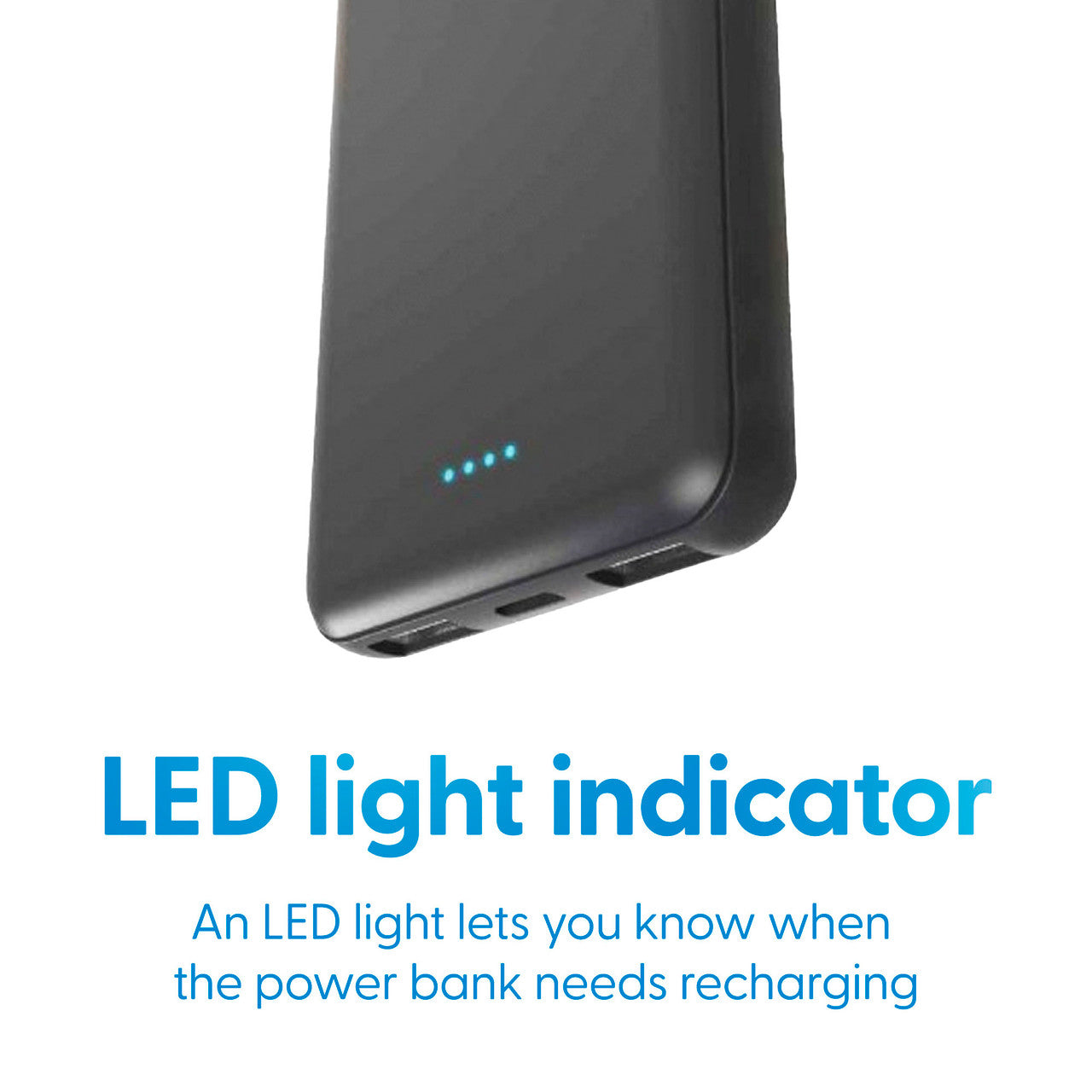 Laser 5000mAh Powerbank Charcoal 10