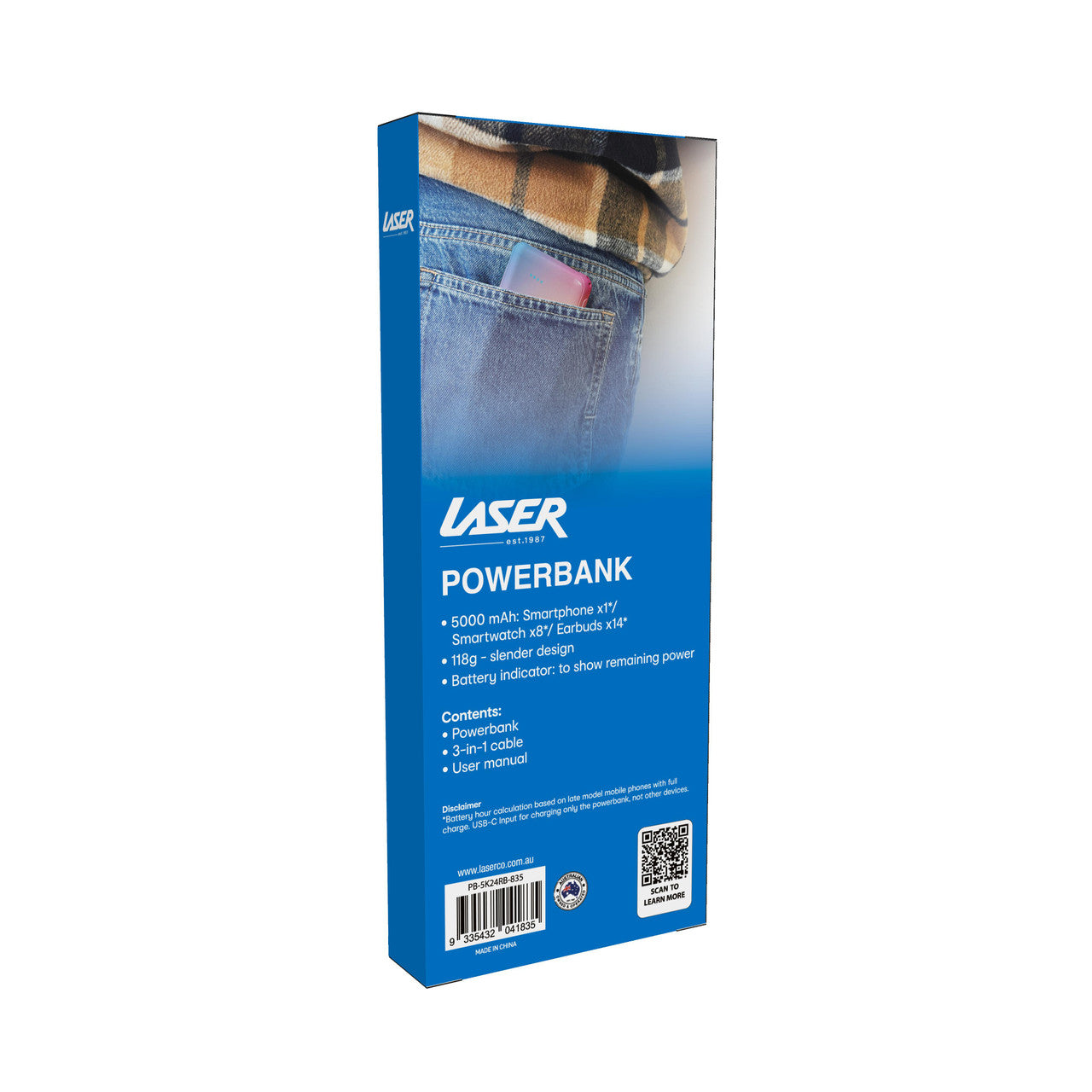 Laser 5000mAh Powerbank Rainbow 13