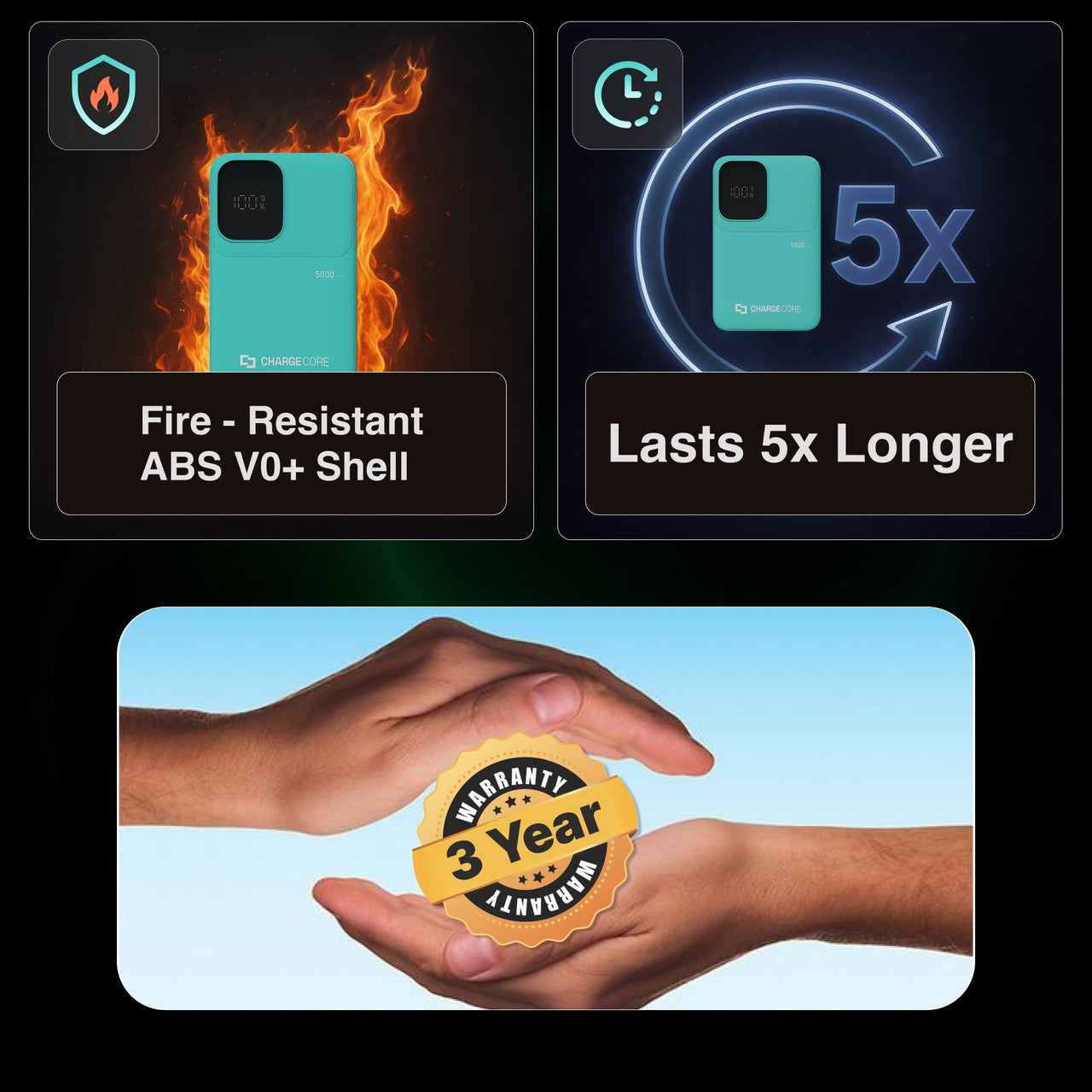 ChargeCore SafeCharge Max 5K - Aquatic Awe 4