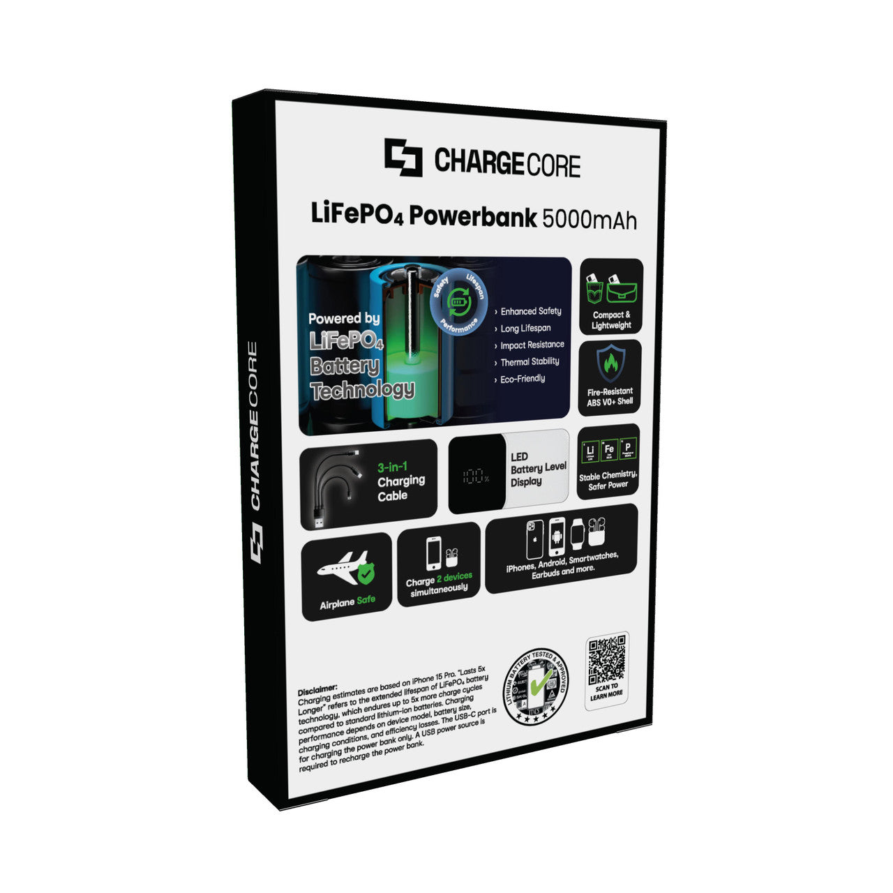 ChargeCore SafeCharge Max 5K - White 3
