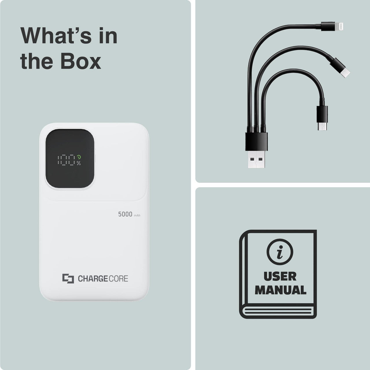 ChargeCore SafeCharge Max 5K - White 12