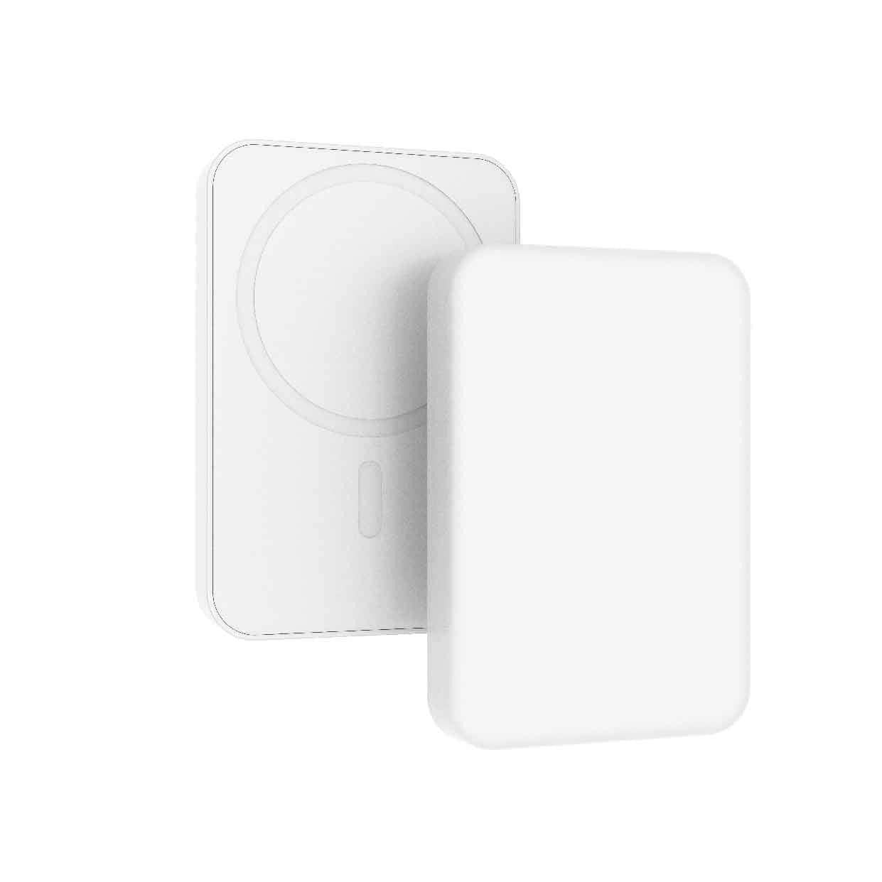 Laser 5000mAh Magnetic Wireless Power Bank White 4