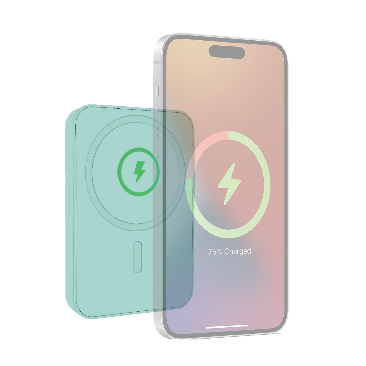 Laser Slim Magnetic 5K Power Bank Aquatic Awe