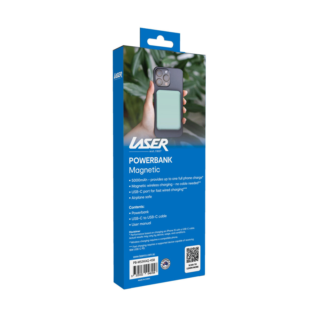 Laser Slim Magnetic 5K Power Bank Aquatic Awe 6