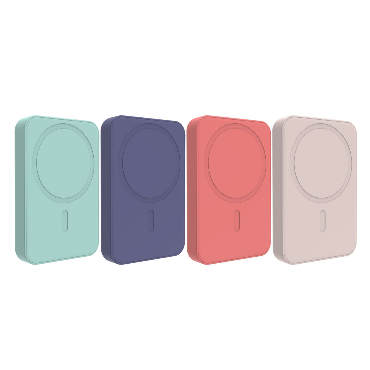 Laser Slim Magnetic 5K Power Bank Sunset Coral 4