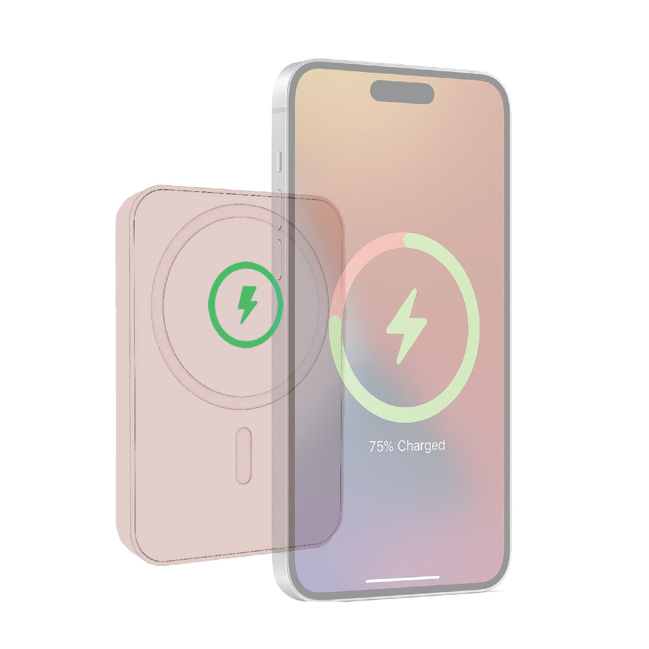 Laser Slim Magnetic 5K Power Bank Transcendent Pink 4