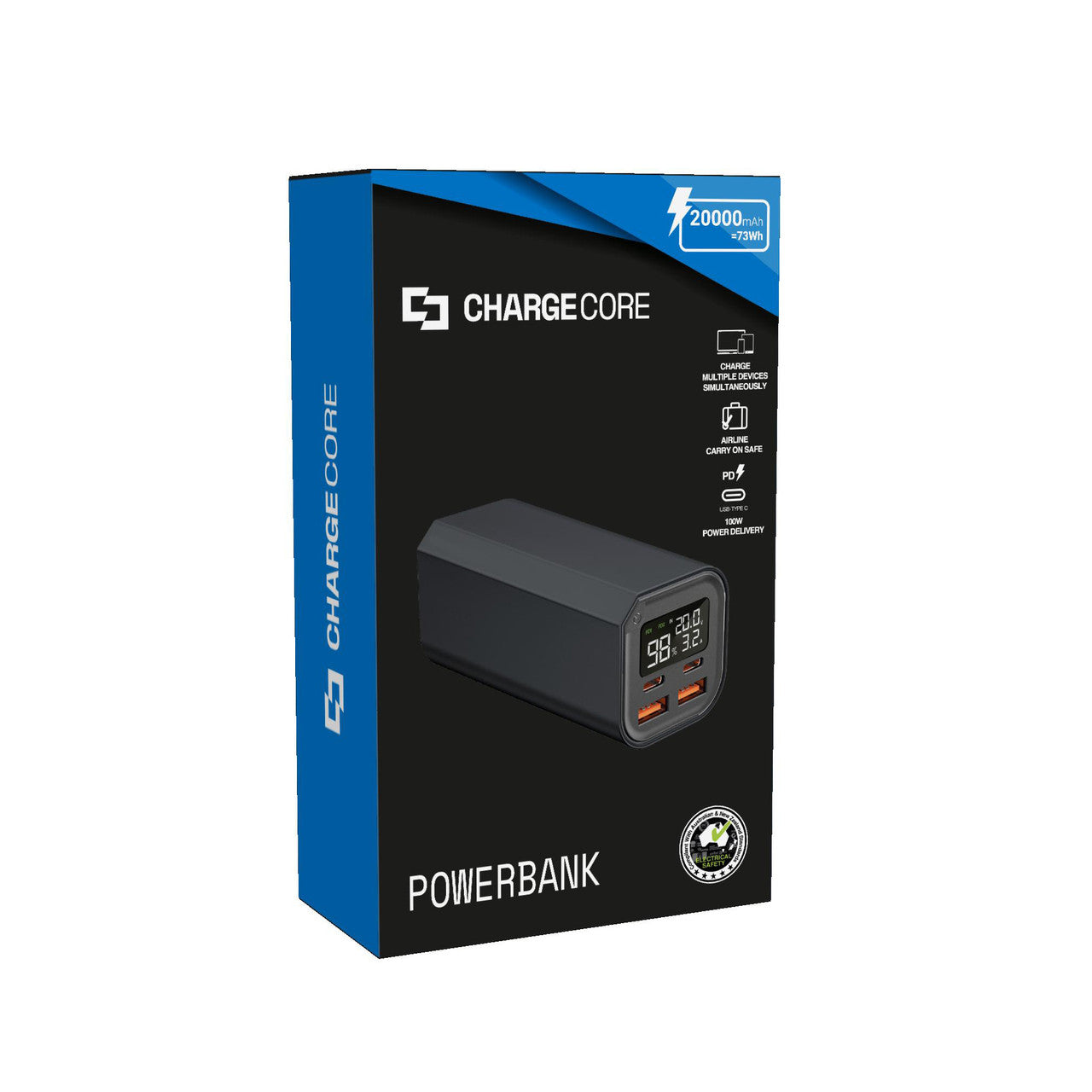 Laser 100W PD 20000mAh Laptop Power Bank Black 7