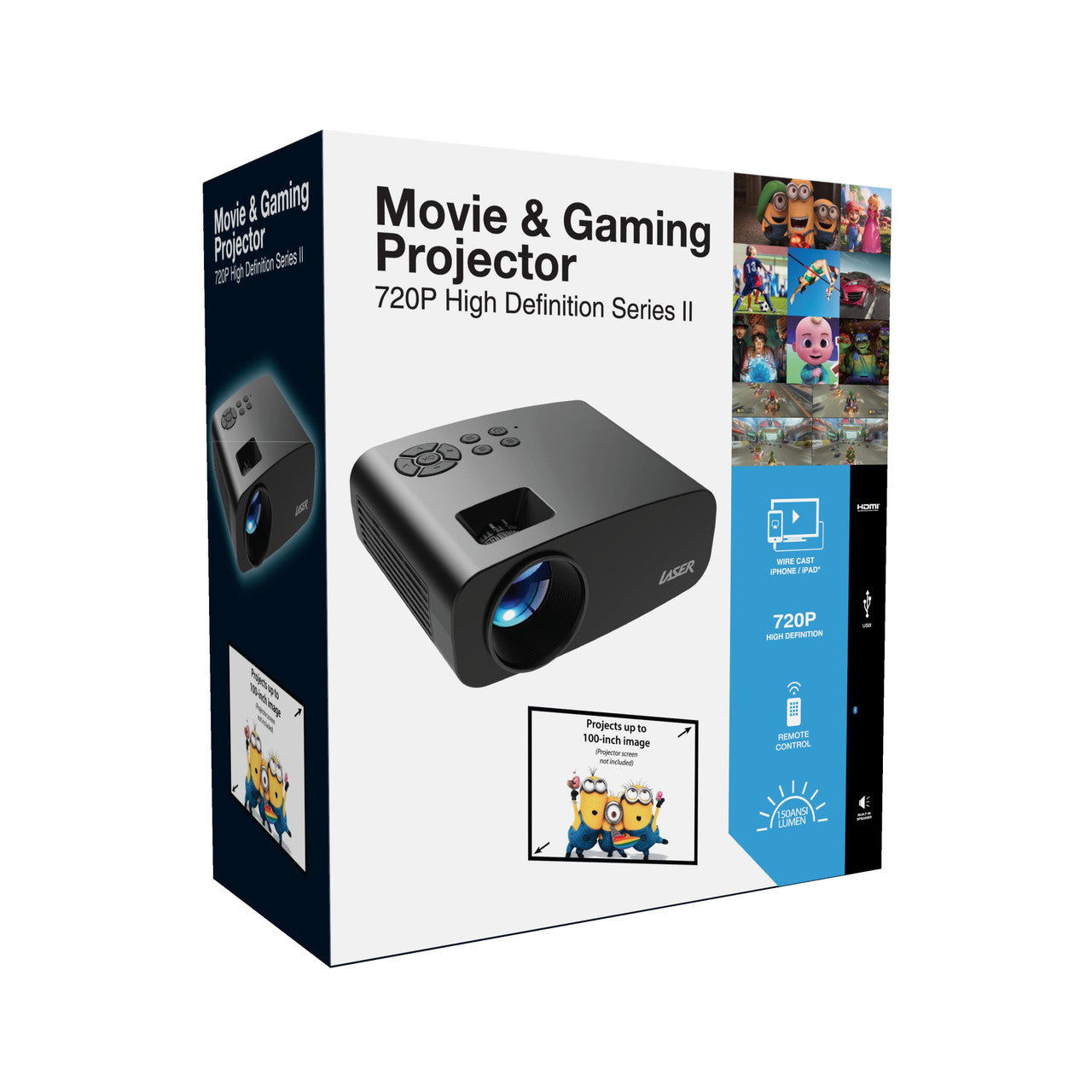 Laser Movie and Gaming Projector 150 ANSI LED 6