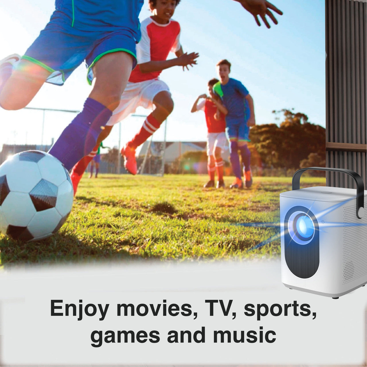 Laser Cube Android Projector with 120in Screen 3