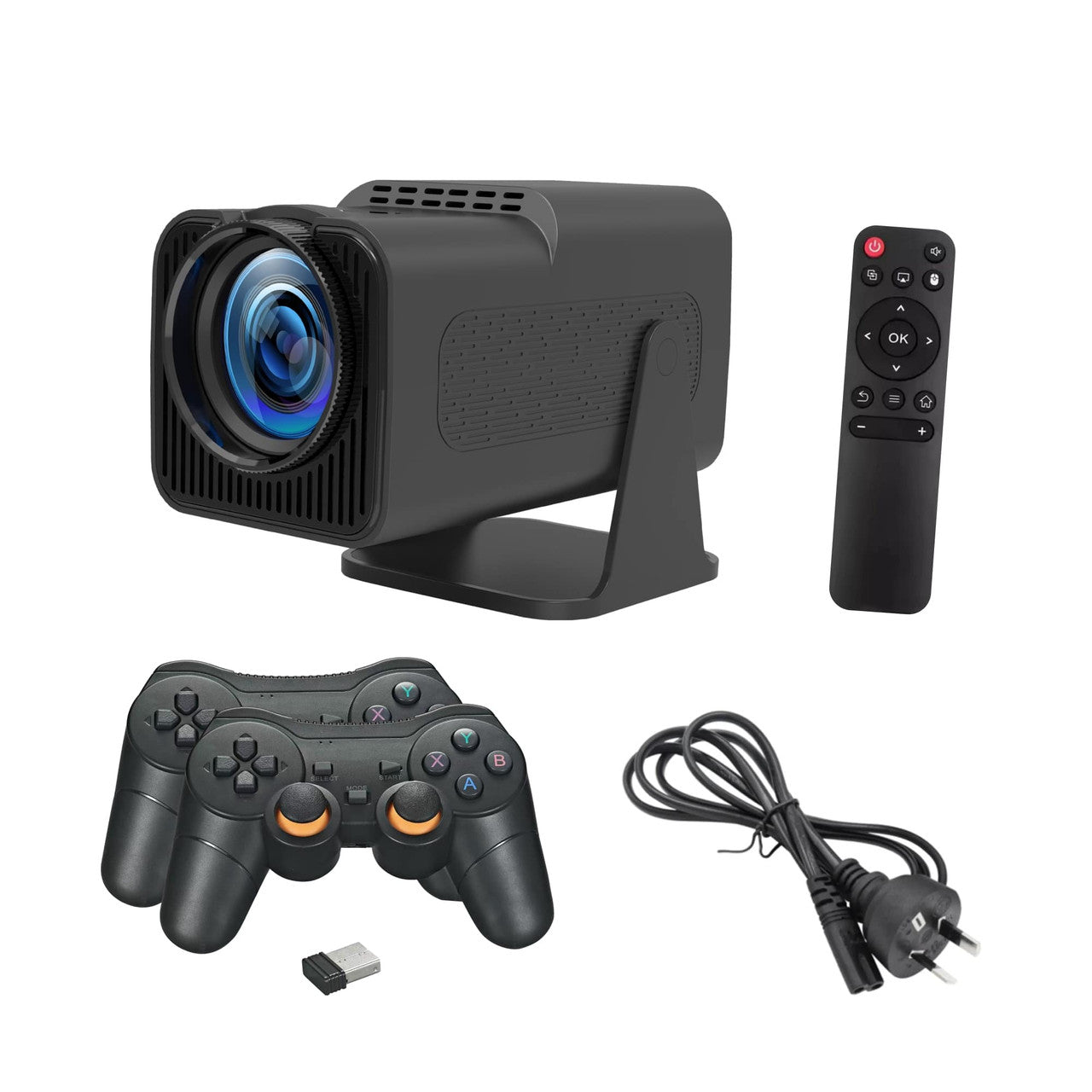 Smart Gaming Projector with 80 Games Dual Controllers 12