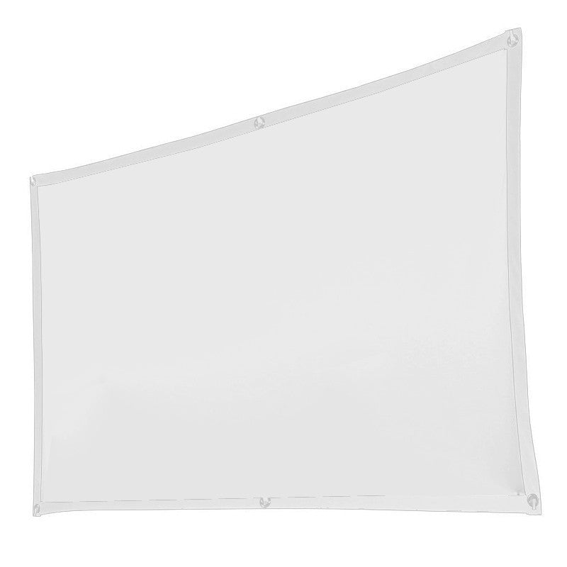 100 Inch White Projector Screen with Setup Kit 5