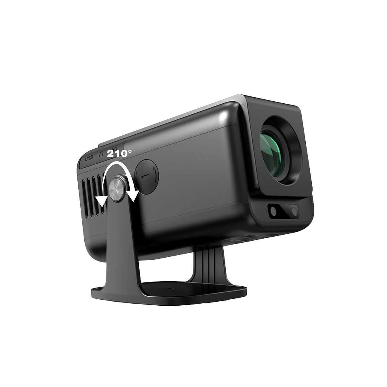 Laser 1080p Android Multi-Angle LED Projector Black 8