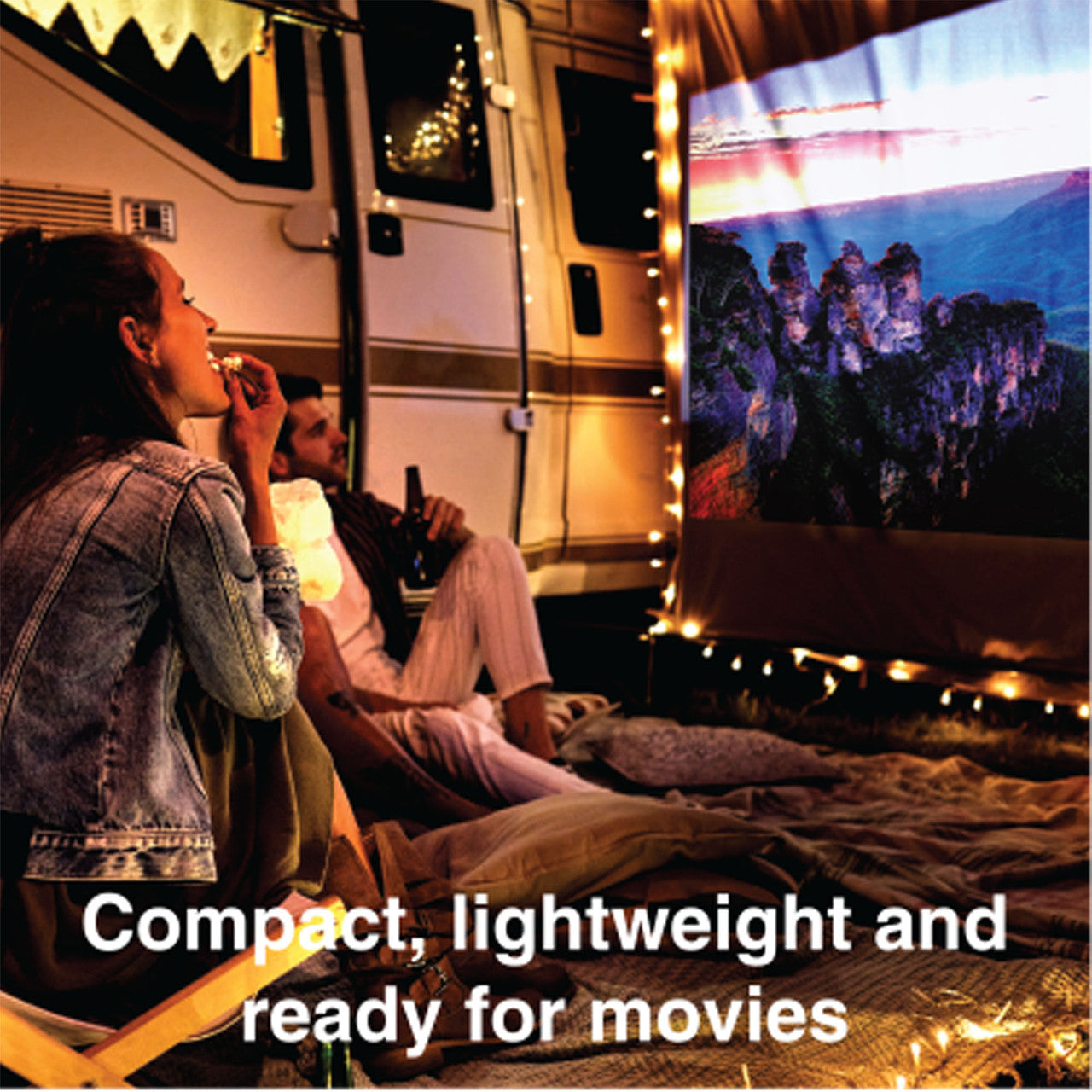 Laser Android LED Projector with Battery 1080p 4