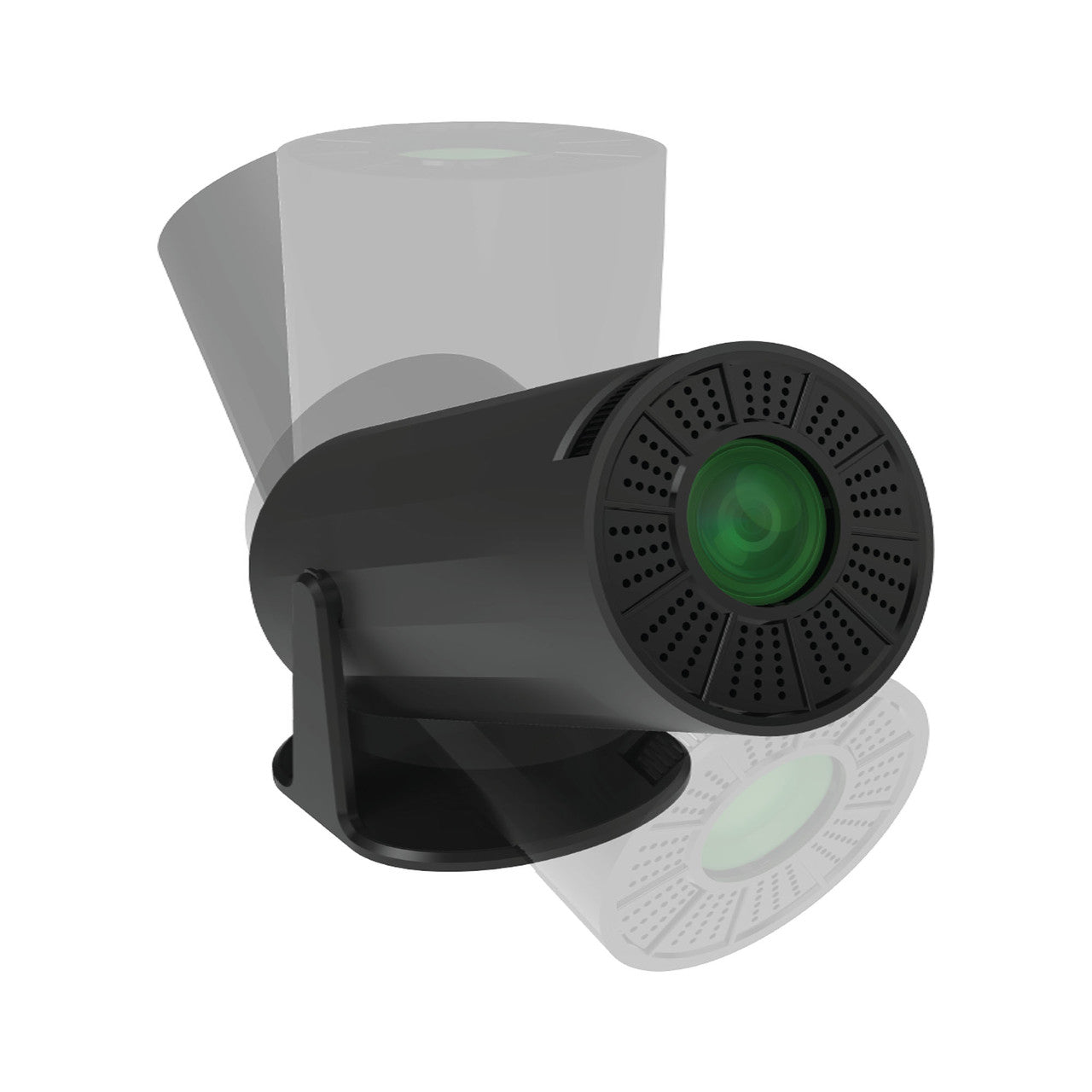 Laser Multi Angle Android LED Projector Black 6
