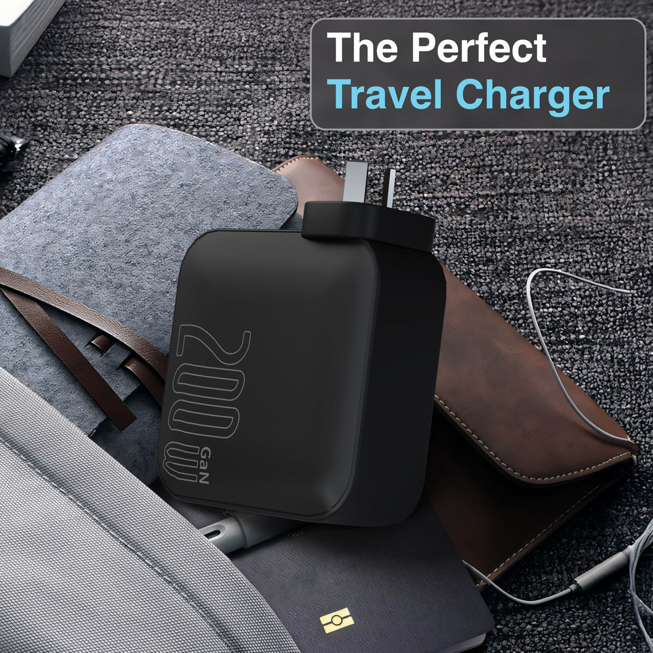 Laser PD3.0 200W GaN Wall Charger Black 5