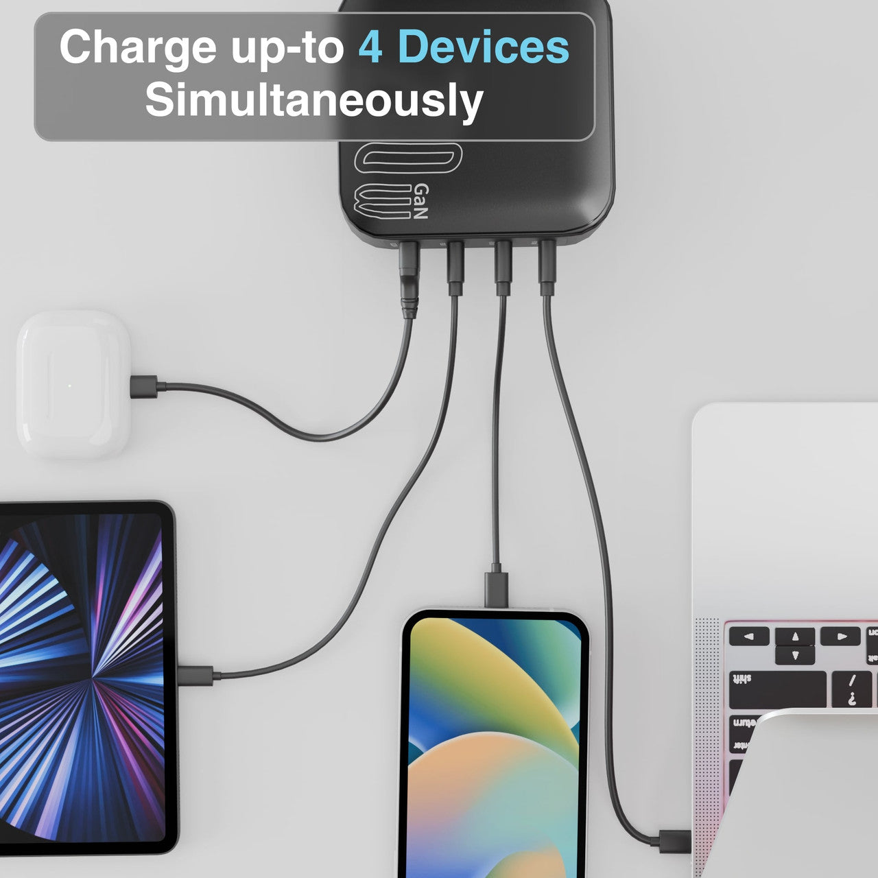 Laser PD3.0 200W GaN Wall Charger Black 7