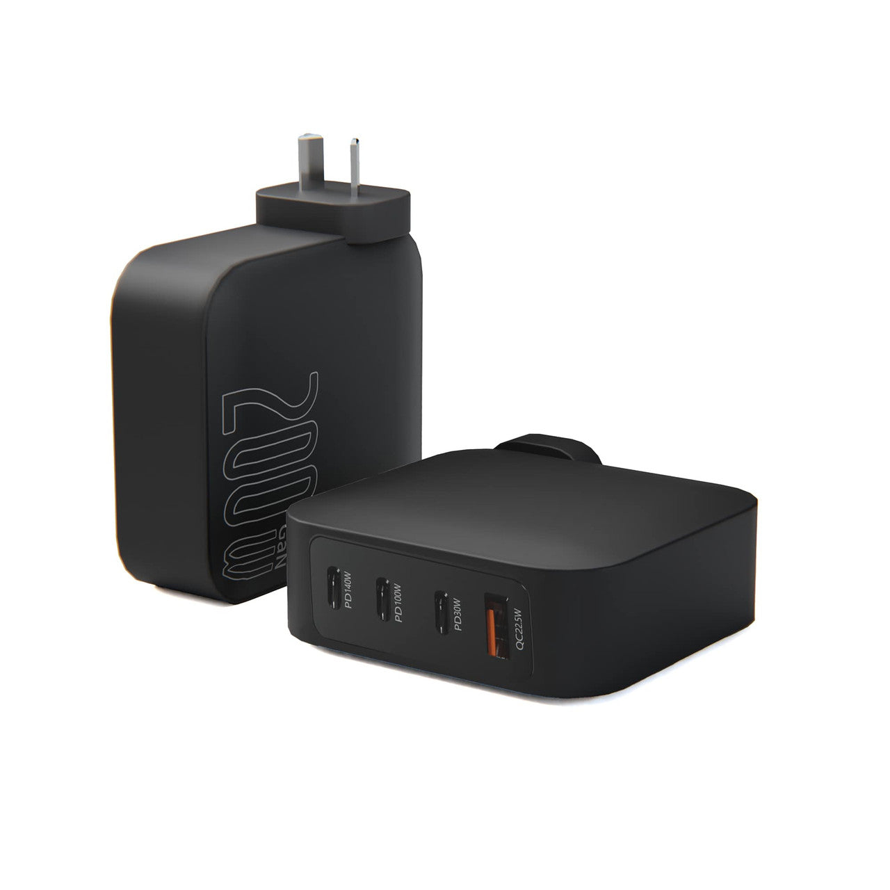 Laser PD3.0 200W GaN Wall Charger Black 11