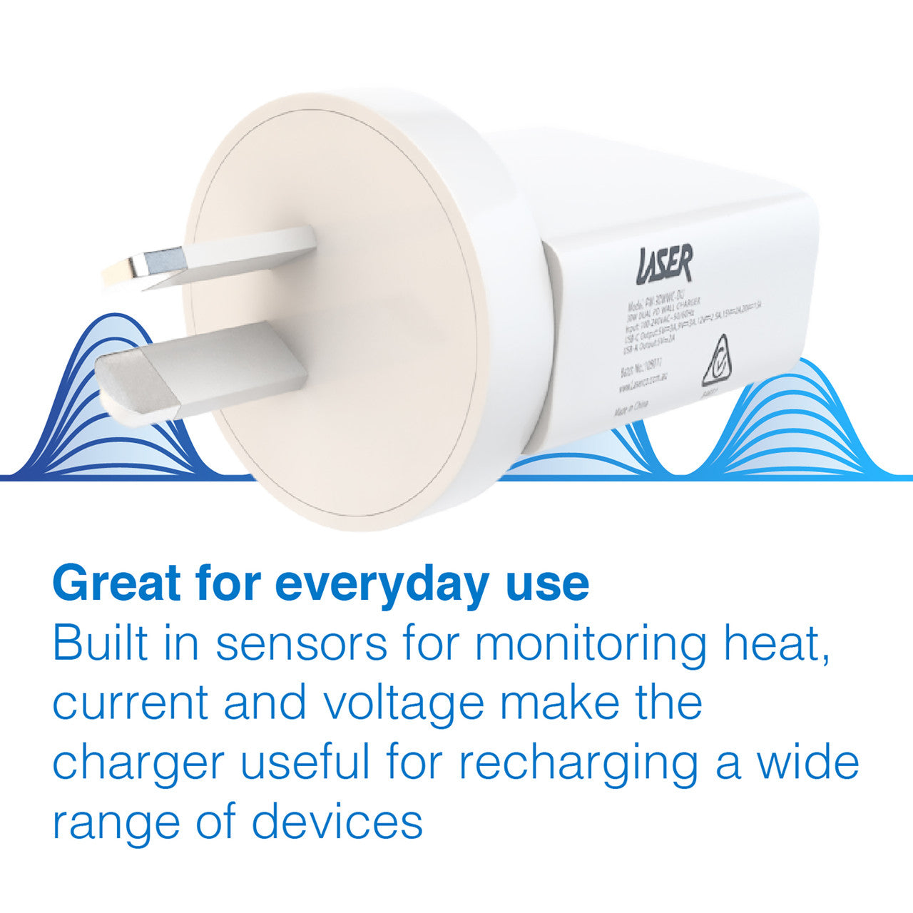 Laser ChargeCore USB-C 30W Dual PD Wall charger 4