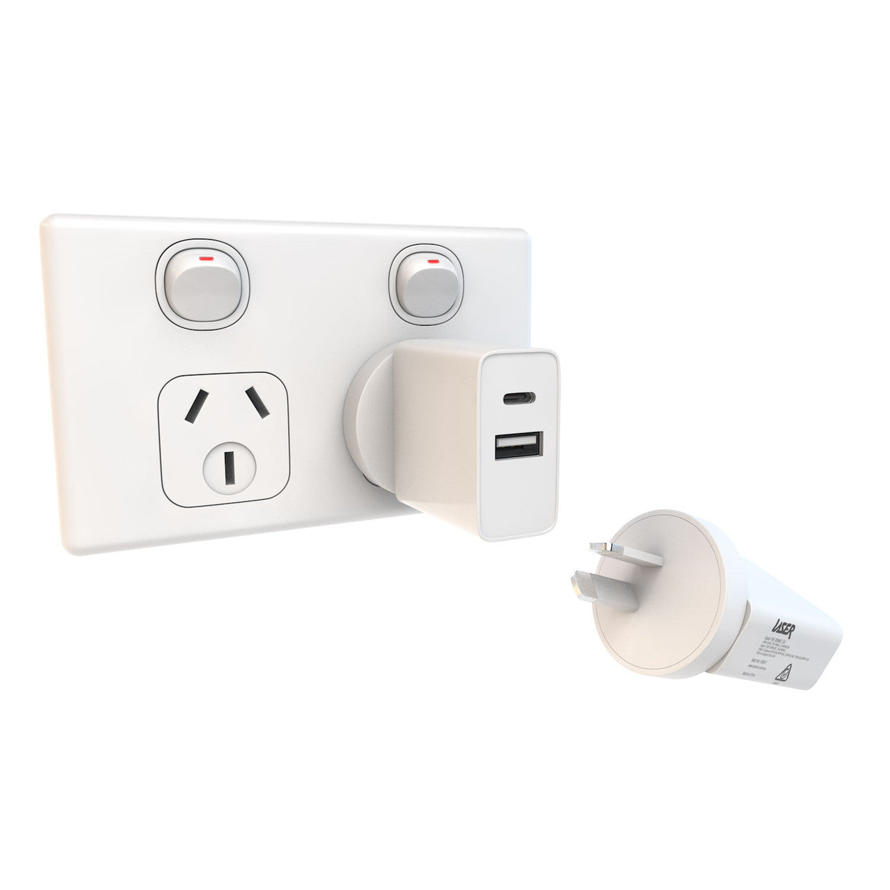 Laser ChargeCore USB-C 30W Dual PD Wall charger 6