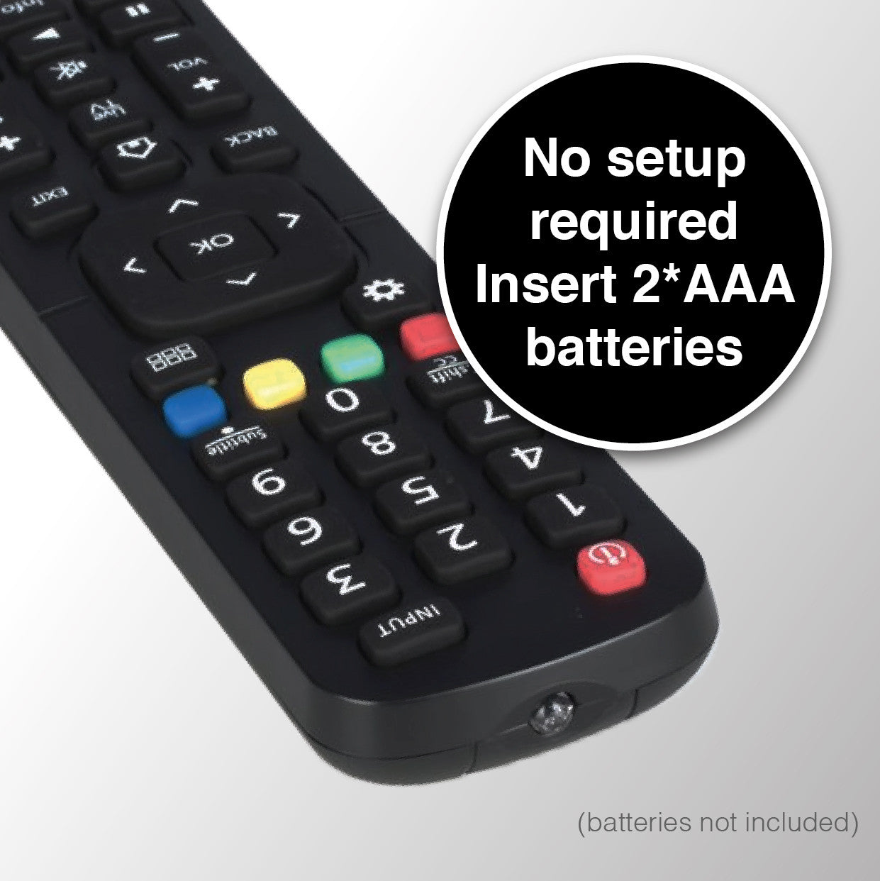Laser Remote Control for Hisense TV Black 4