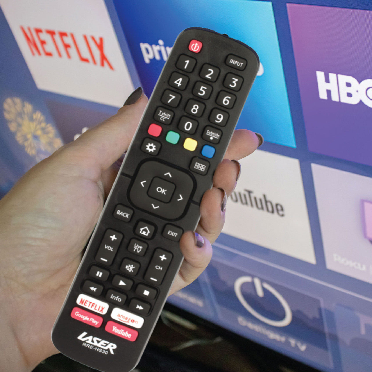 Laser Remote Control for Hisense TV Black 5