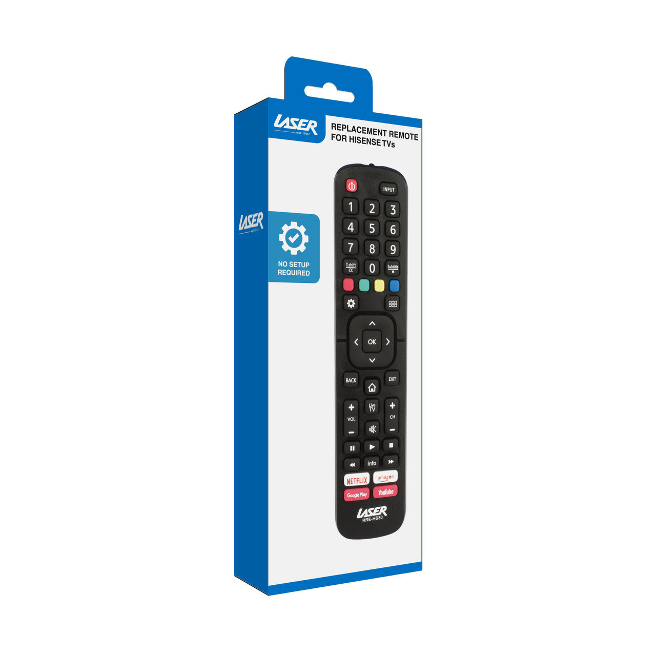 Laser Remote Control for Hisense TV Black 8