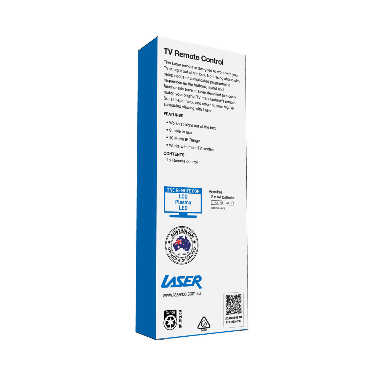 Laser Remote Control for Panasonic TV 7