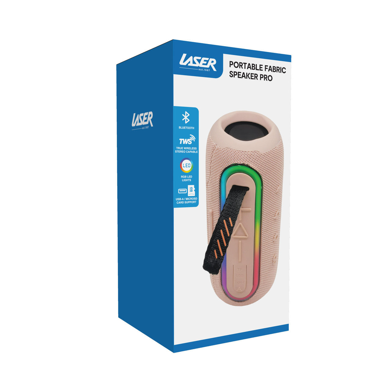 Laser Portable Fabric Speaker Pro - Transcendent Pink 11