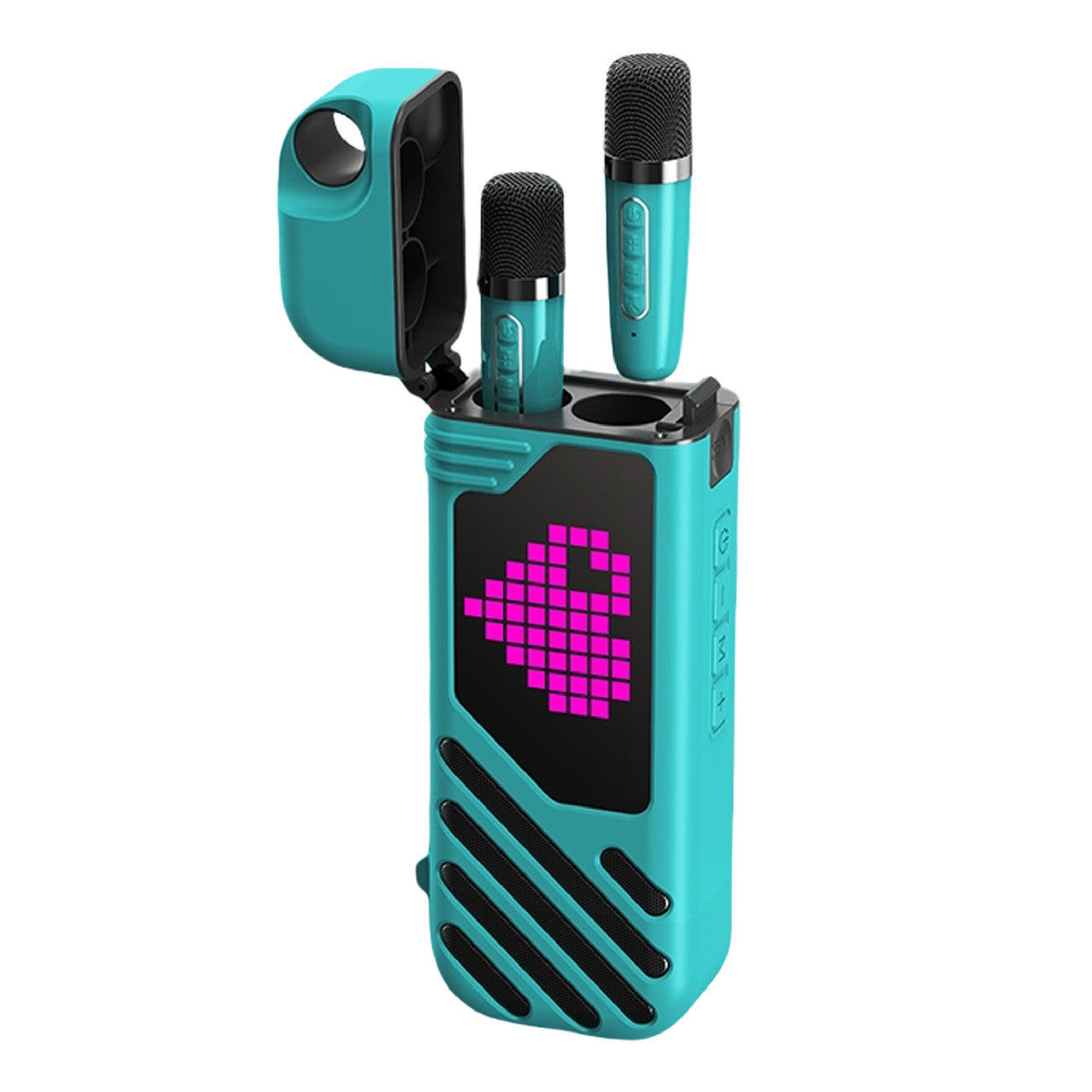 Laser LED Karaoke with 2 Mics Aquatic Awe 9
