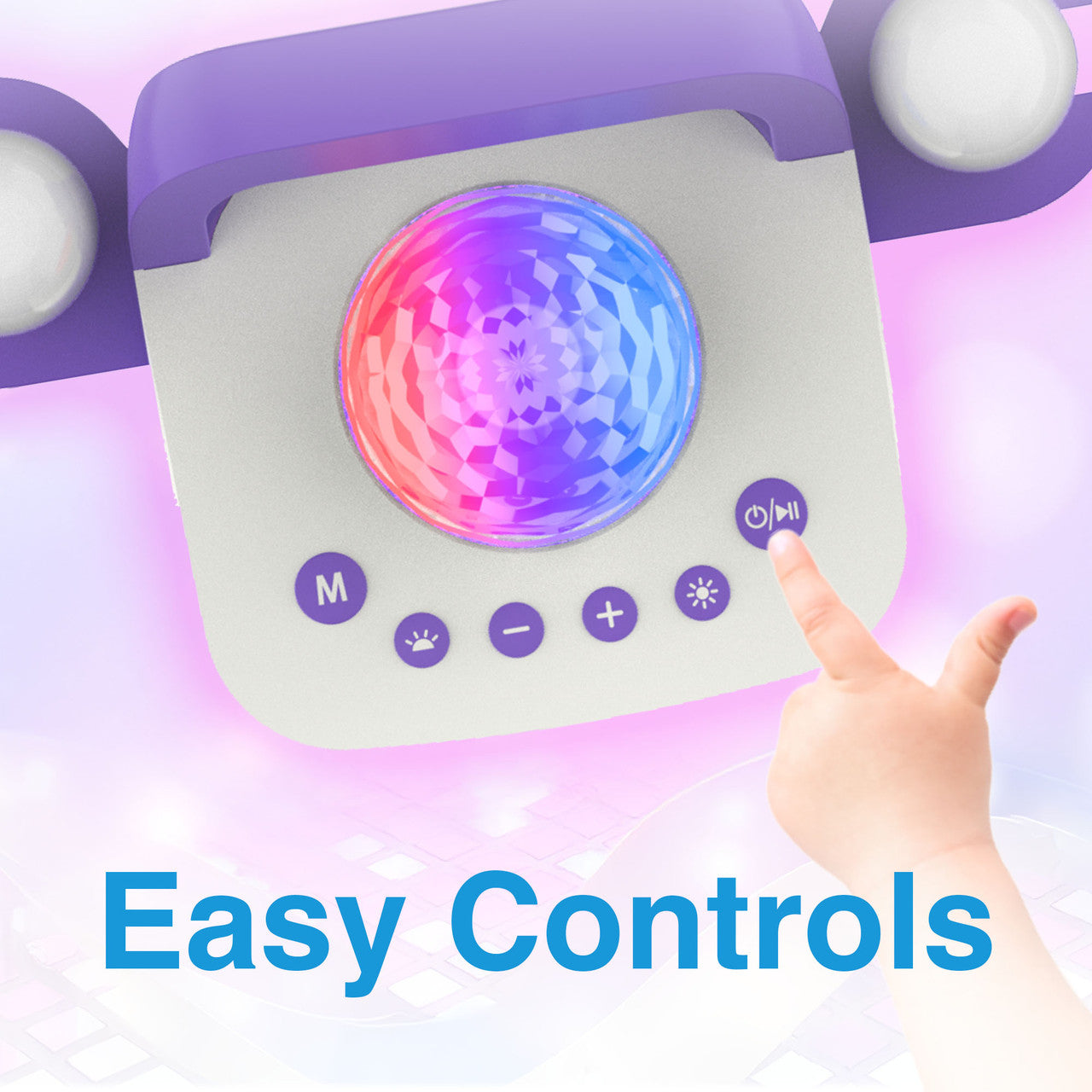 Laser Kids Disco Karaoke with Two Mics White 8