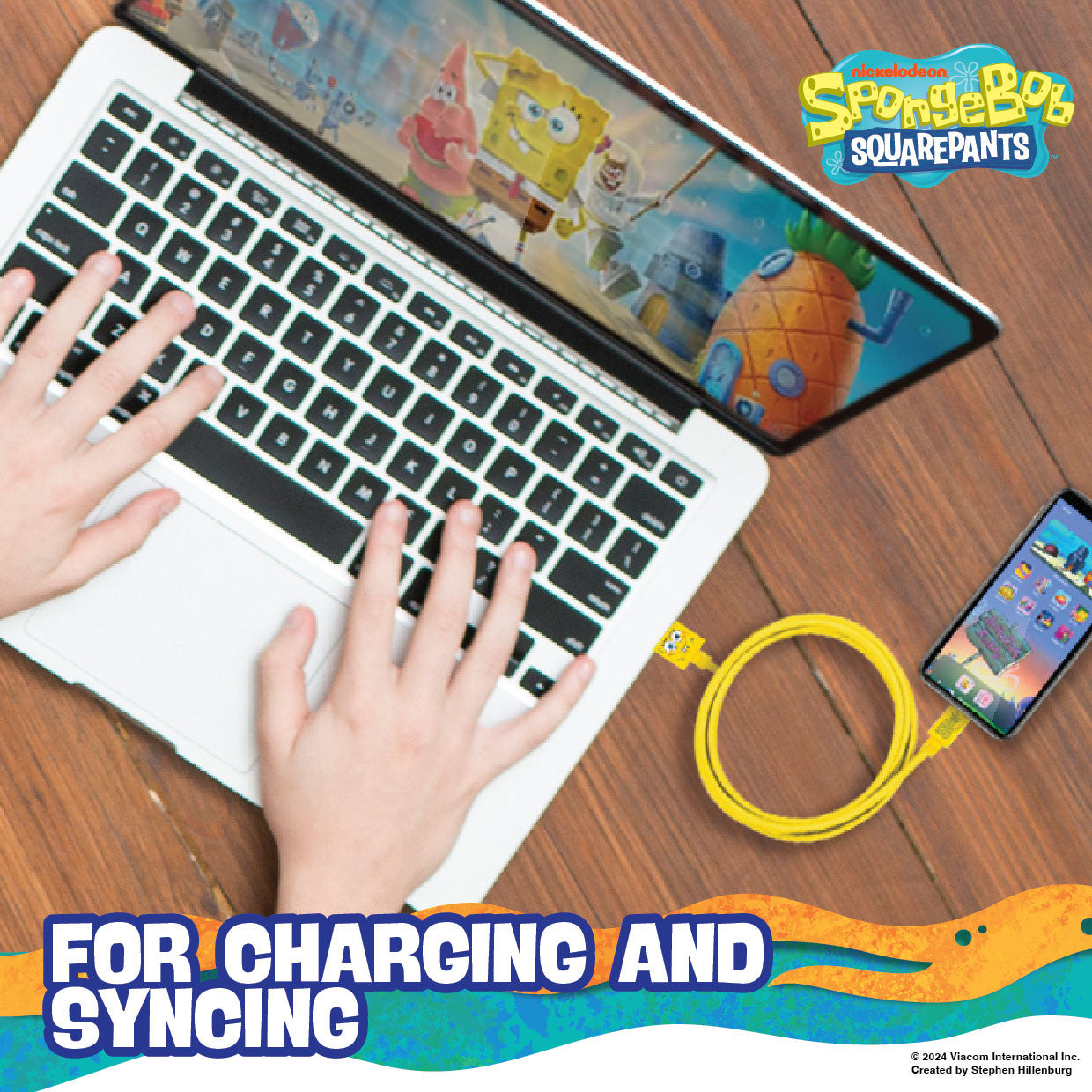 Sponge Bob SquarePants Lightning Cable 1M 4