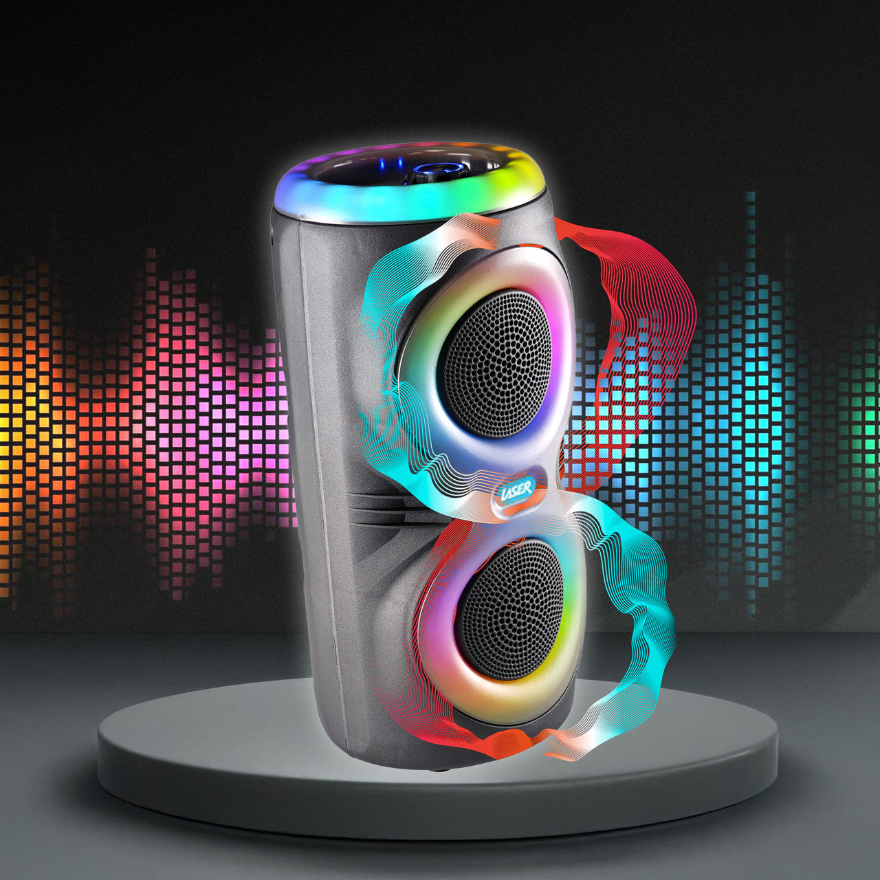 Laser RGB Party Speaker with Microphone Jack 3
