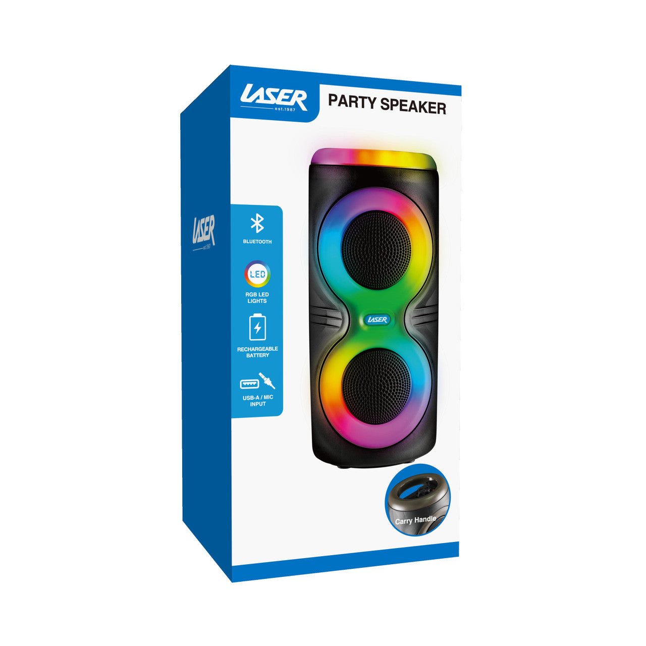 Laser RGB Party Speaker with Microphone Jack 9