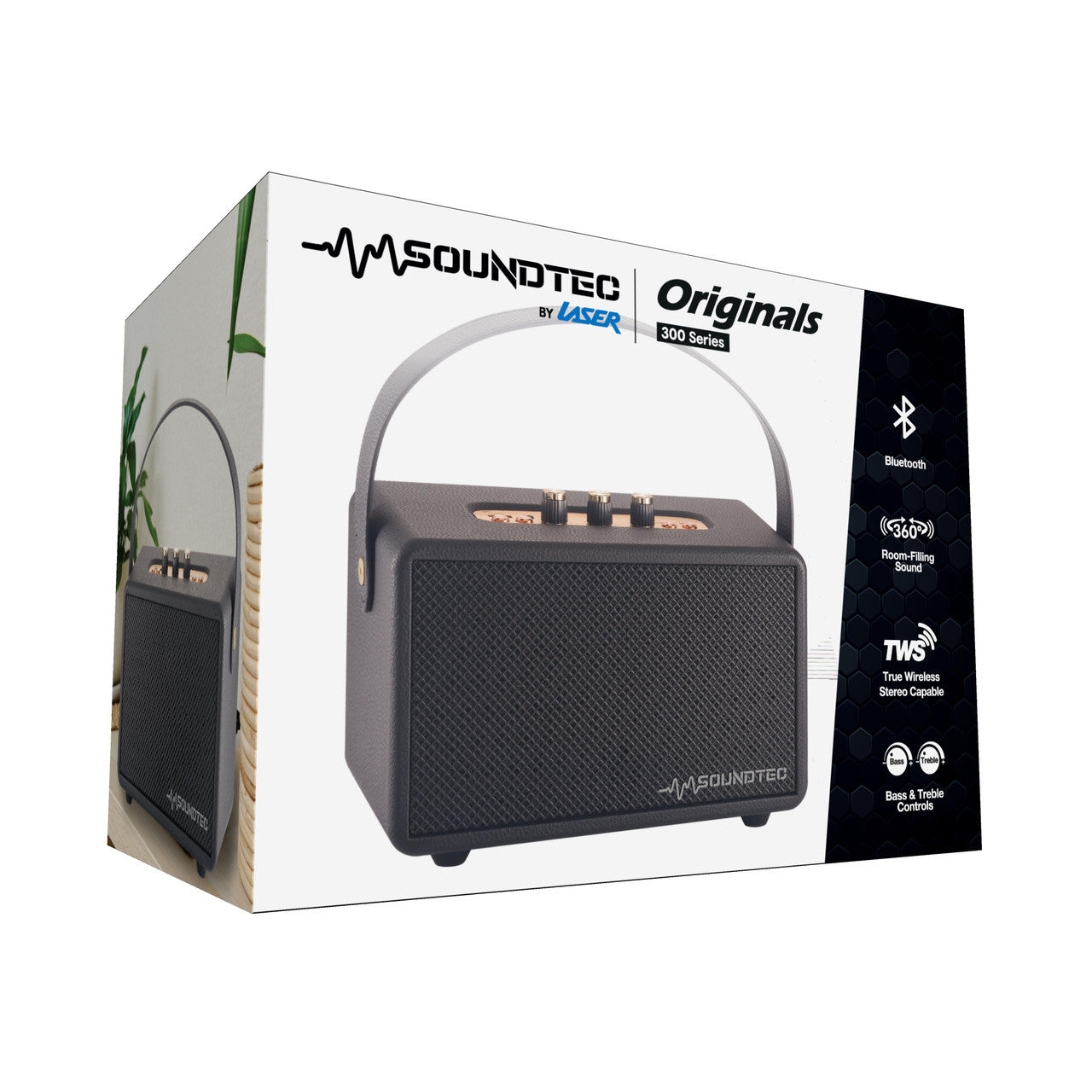 SoundTec Retro Bluetooth Boombox Black 10