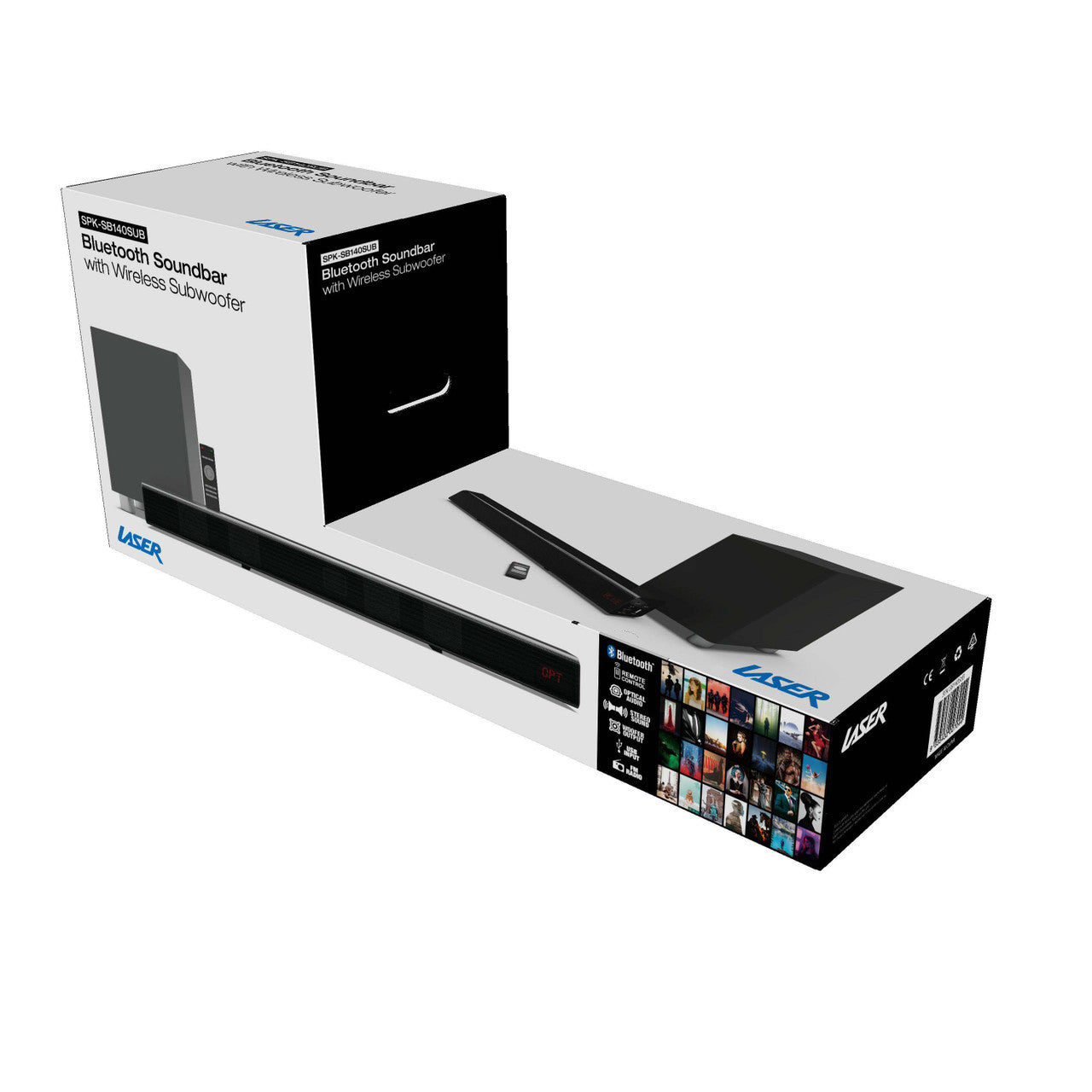 Laser Optical Soundbar with Wireless Sub-woofer 10