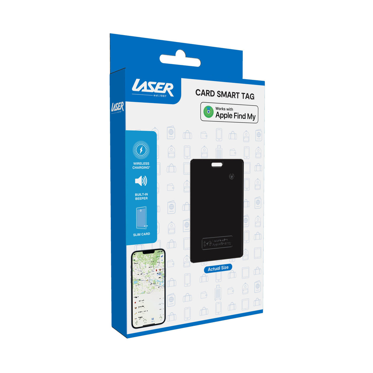 Laser Smart Card with Apple Find My & Wireless Charging 10