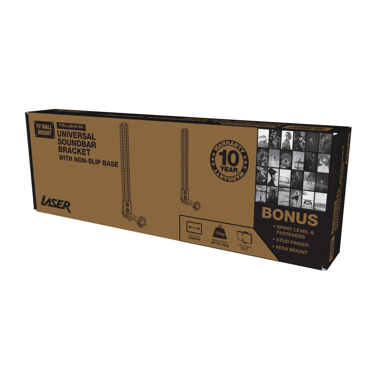 Laser Universal SoundBar Bracket with Non-Slip Base 7