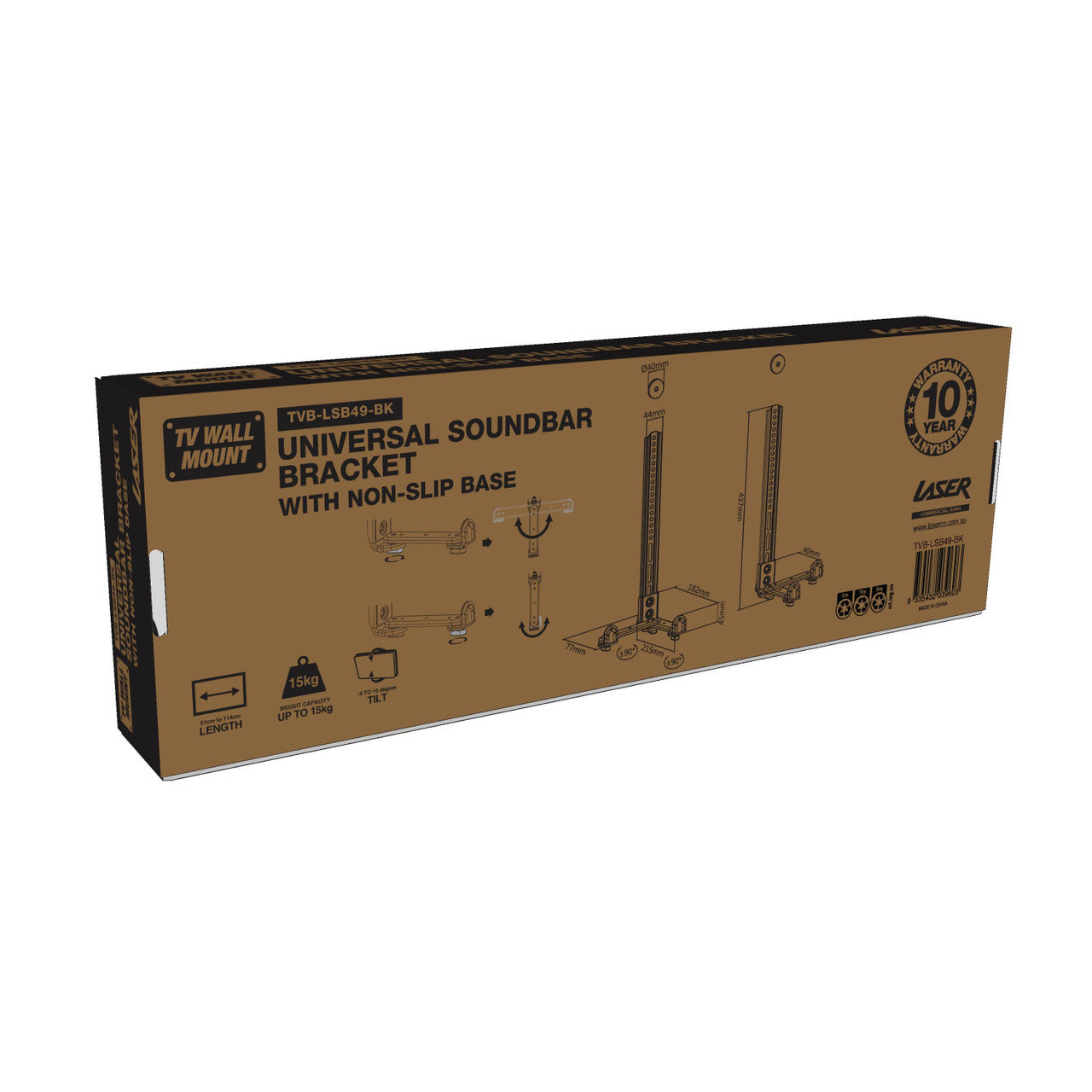 Laser Universal SoundBar Bracket with Non-Slip Base 8