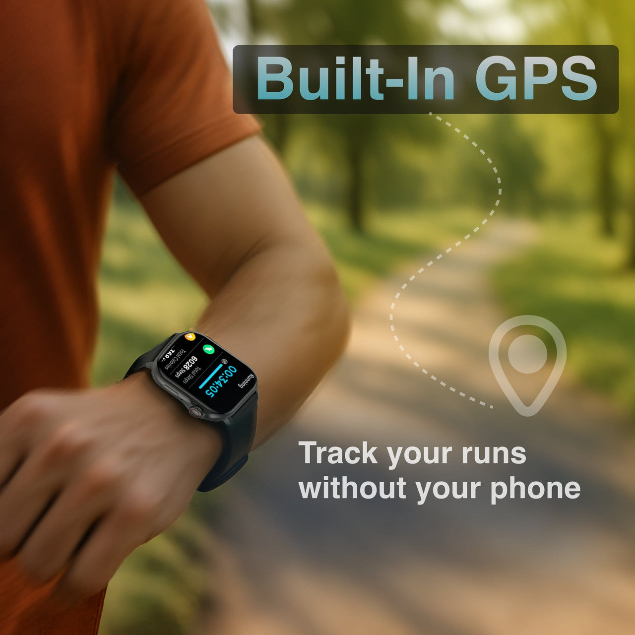 V-Fitness Smart Watch GPS and 2.1 inch Black 4