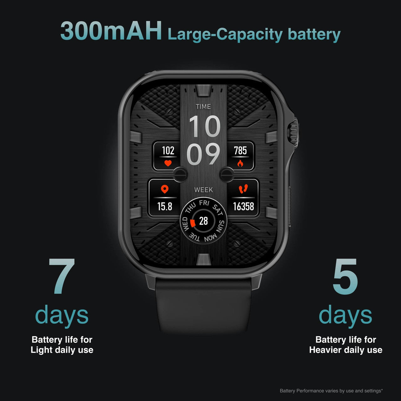 V-Fitness Smart Watch GPS and 2.1 inch Black 7