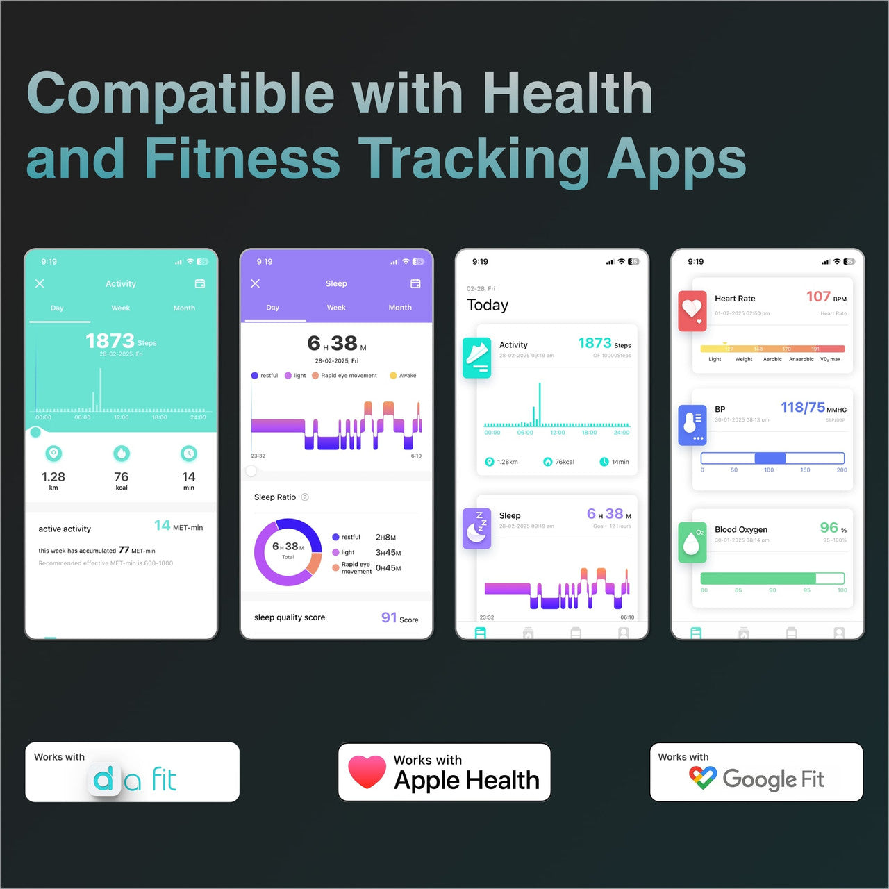 V-Fitness Smart Watch GPS and 2.1 inch Black 8