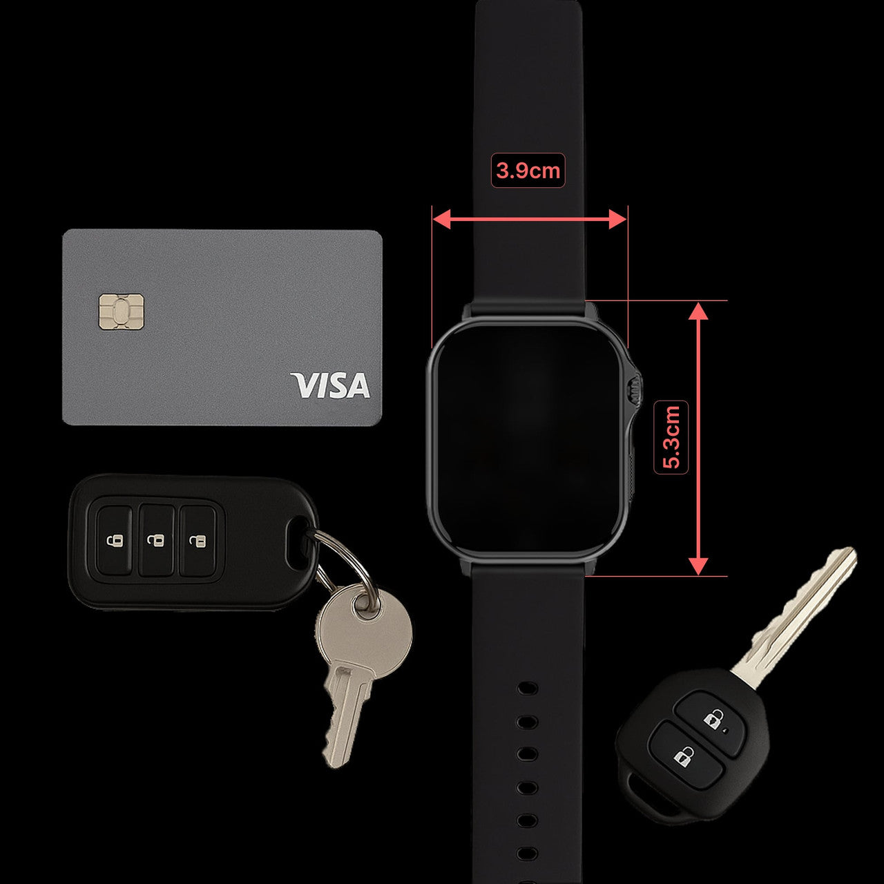 V-Fitness Smart Watch GPS and 2.1 inch Black 10