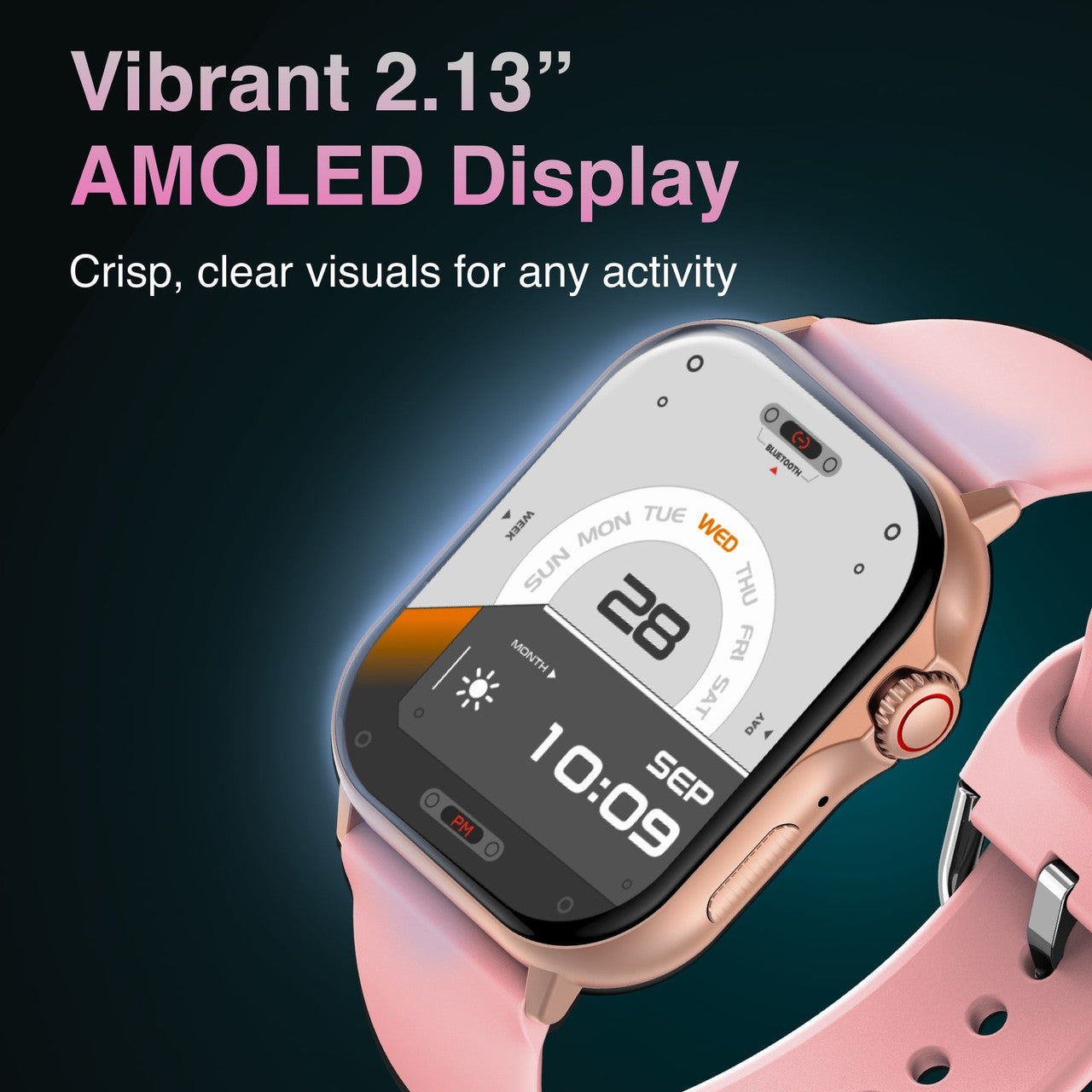 V-Fitness Smart Watch GPS and 2.1 inch Pink 3