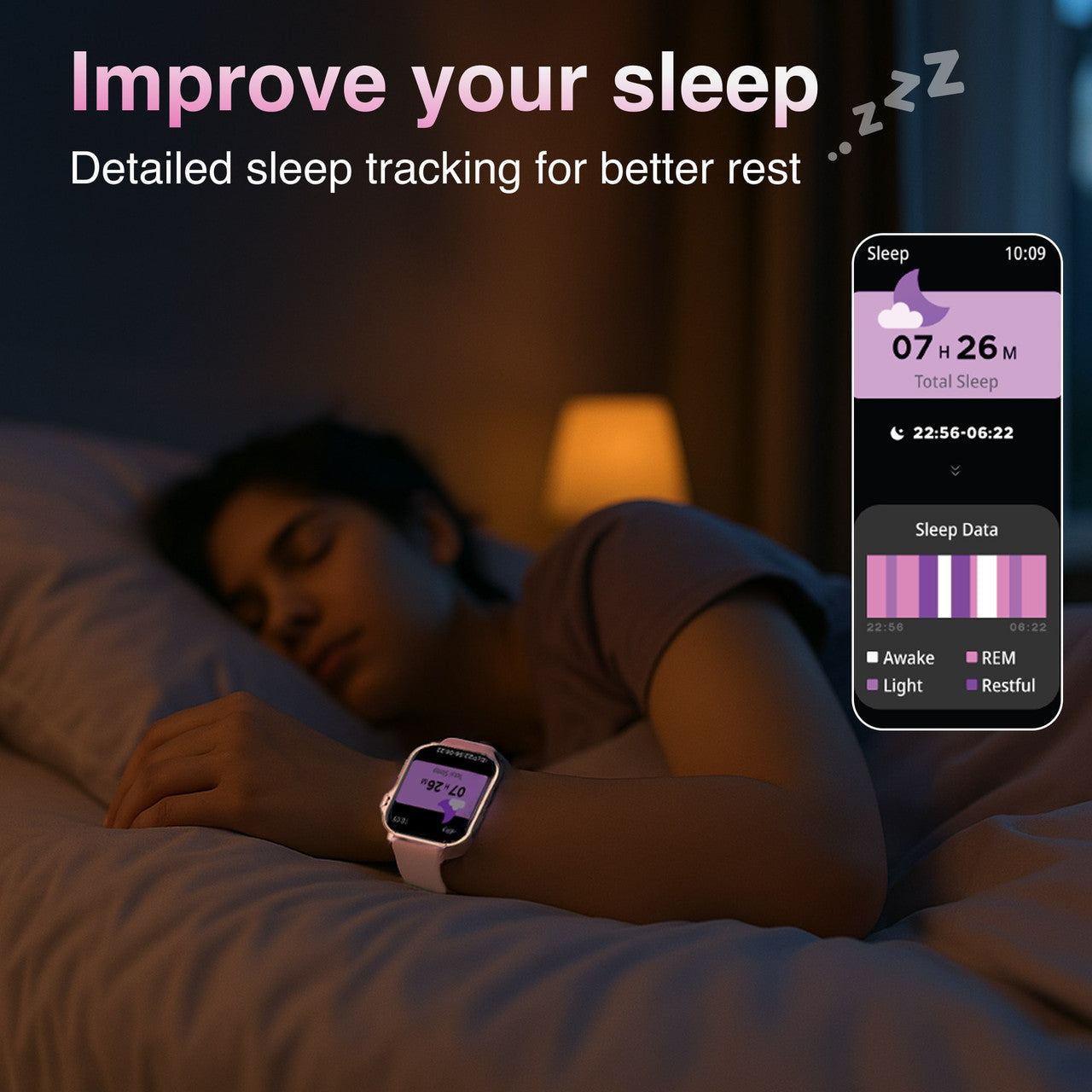 V-Fitness Smart Watch GPS and 2.1 inch Pink 4
