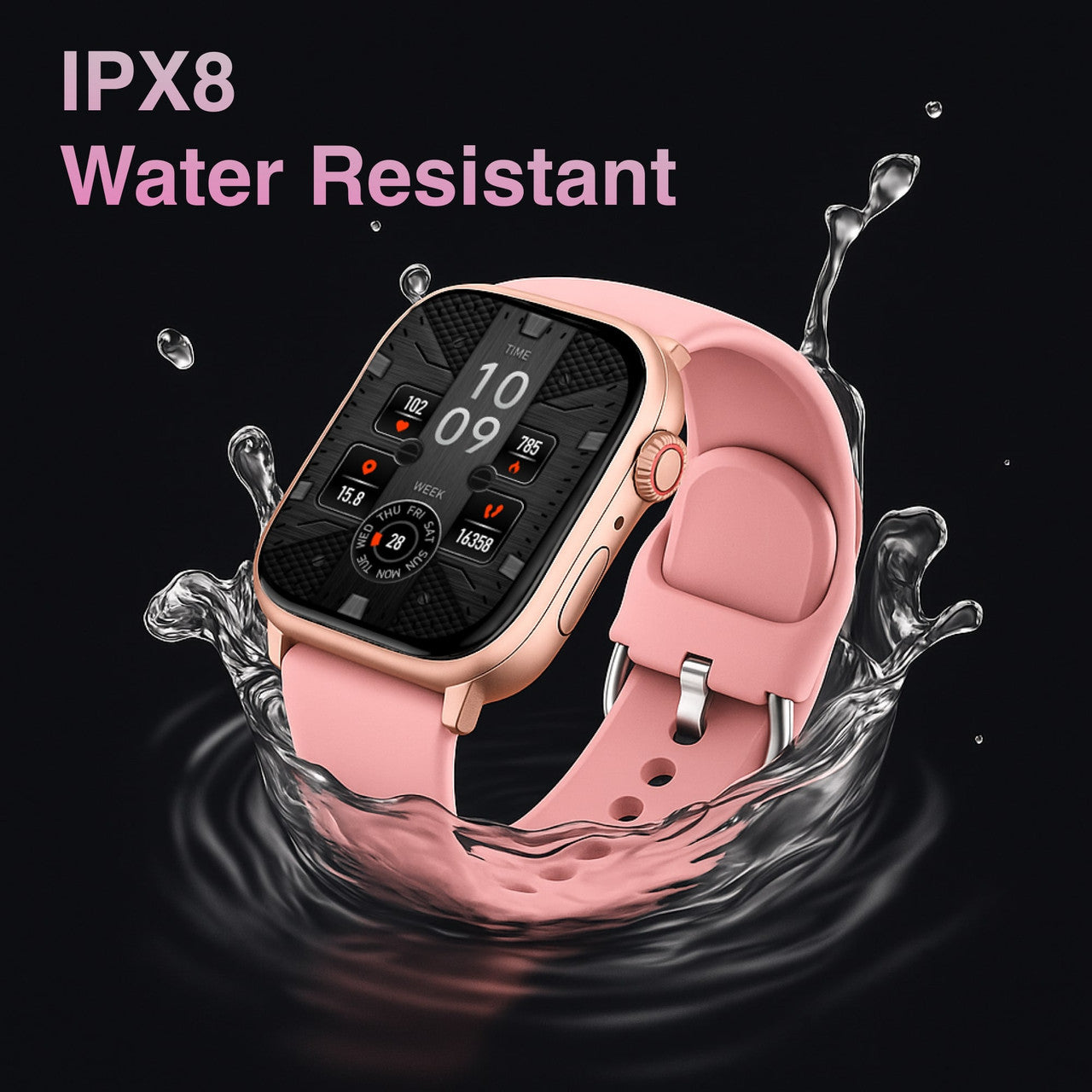 V-Fitness Smart Watch GPS and 2.1 inch Pink 5